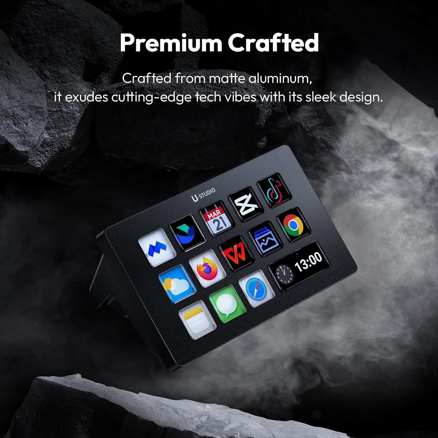 Controlador de Teclado Macro ULANZI D200, 14 Teclas LCD