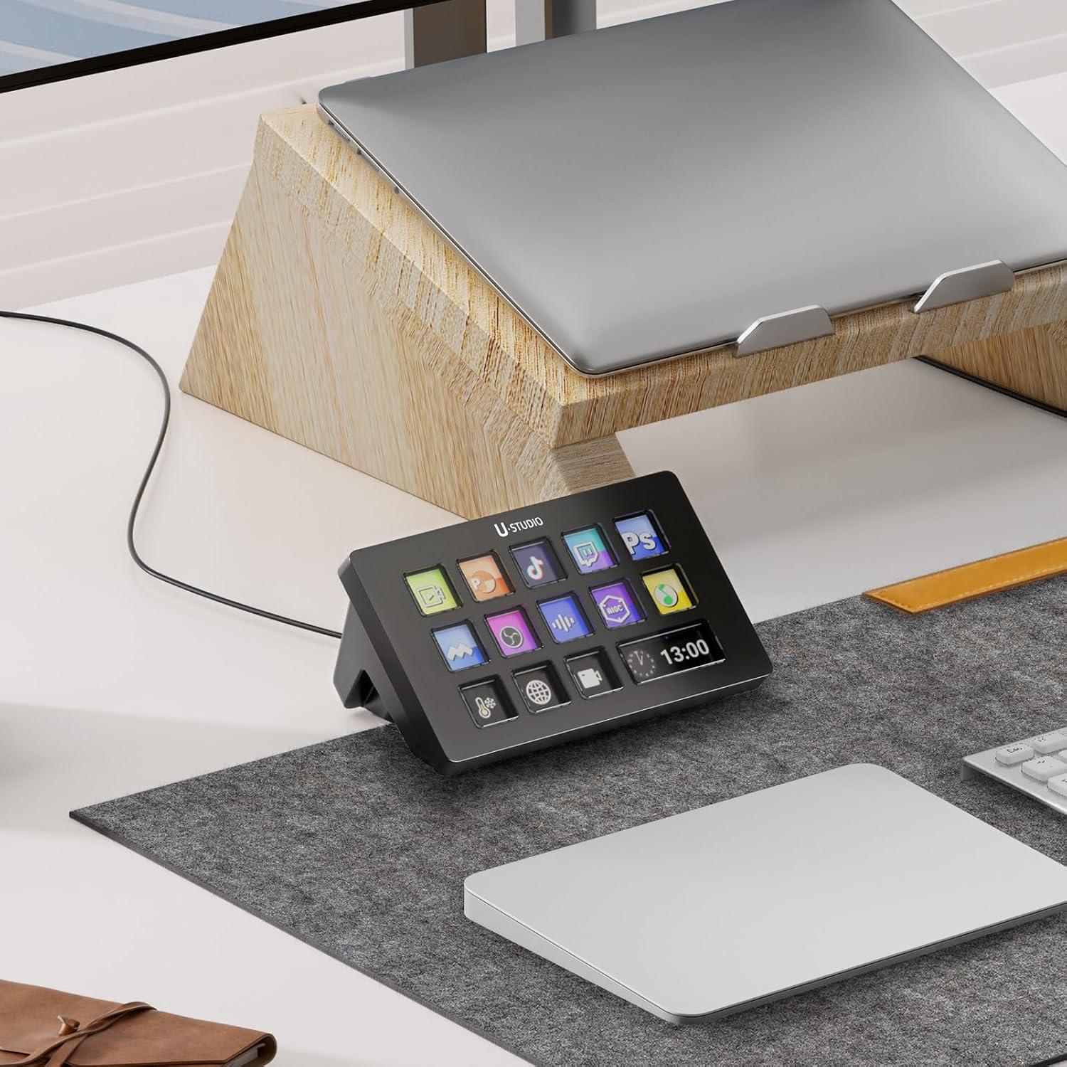 Controlador de Teclado Macro ULANZI D200, 14 Teclas LCD