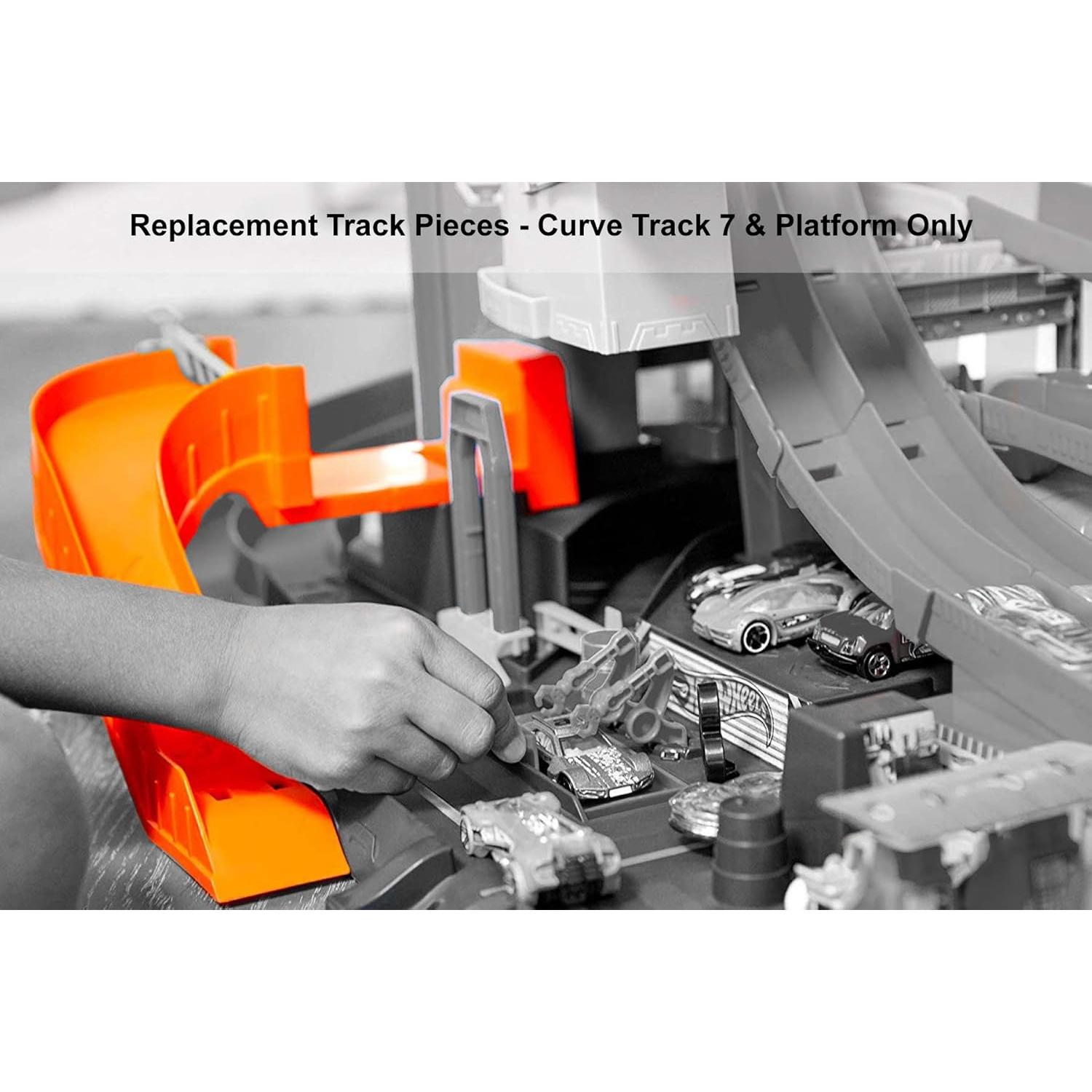 Pista Curva 7 y Plataforma Repuesto Hot Wheels FTB69