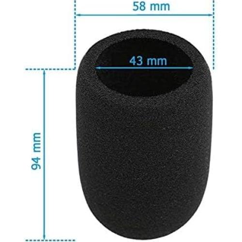 （2pcs） POP AT2020 Microphone Foam Cover Windscreen Filter Compatible with Audio-Technica AT2020 ATR2500 AT2035 AT2050 AT4040 Condenser Microphone