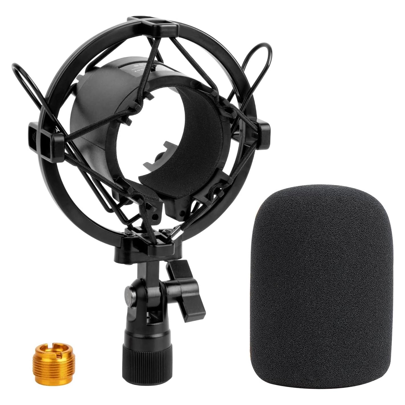 Soporte de choque Wibond AT2020 con filtro pop para micrófono