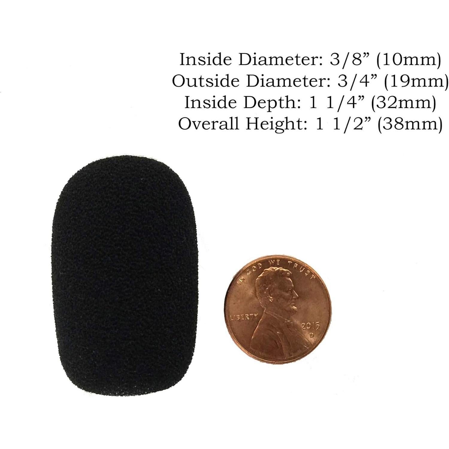 Filtro de Viento Tetra-Teknica XFFZ5P-BLK para Micrófono - 5 Piezas