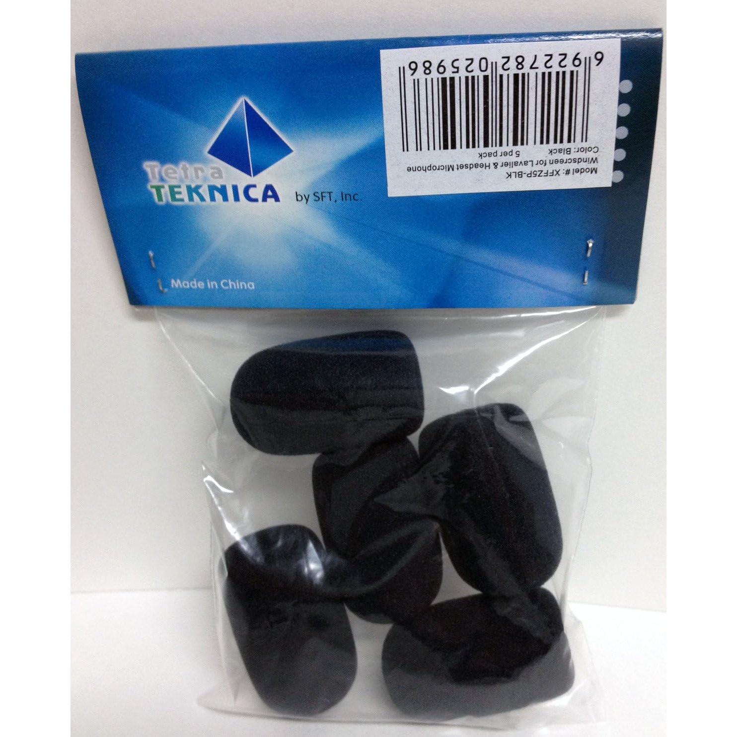 Filtro de Viento Tetra-Teknica XFFZ5P-BLK para Micrófono - 5 Piezas