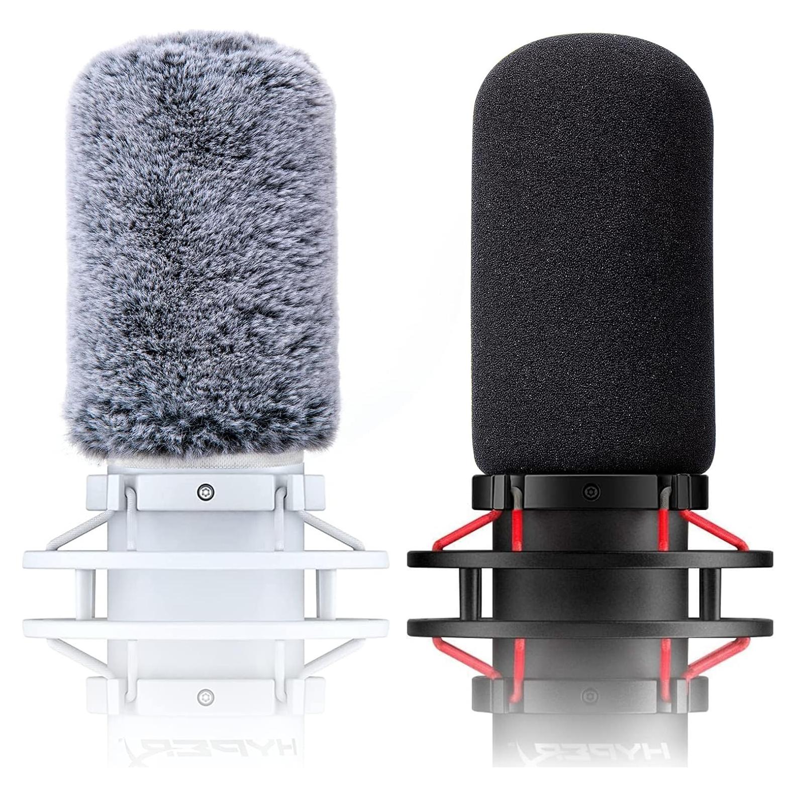 Filtro Antipop HyperX QuadCast - Cubierta de Espuma y Muff Peludo