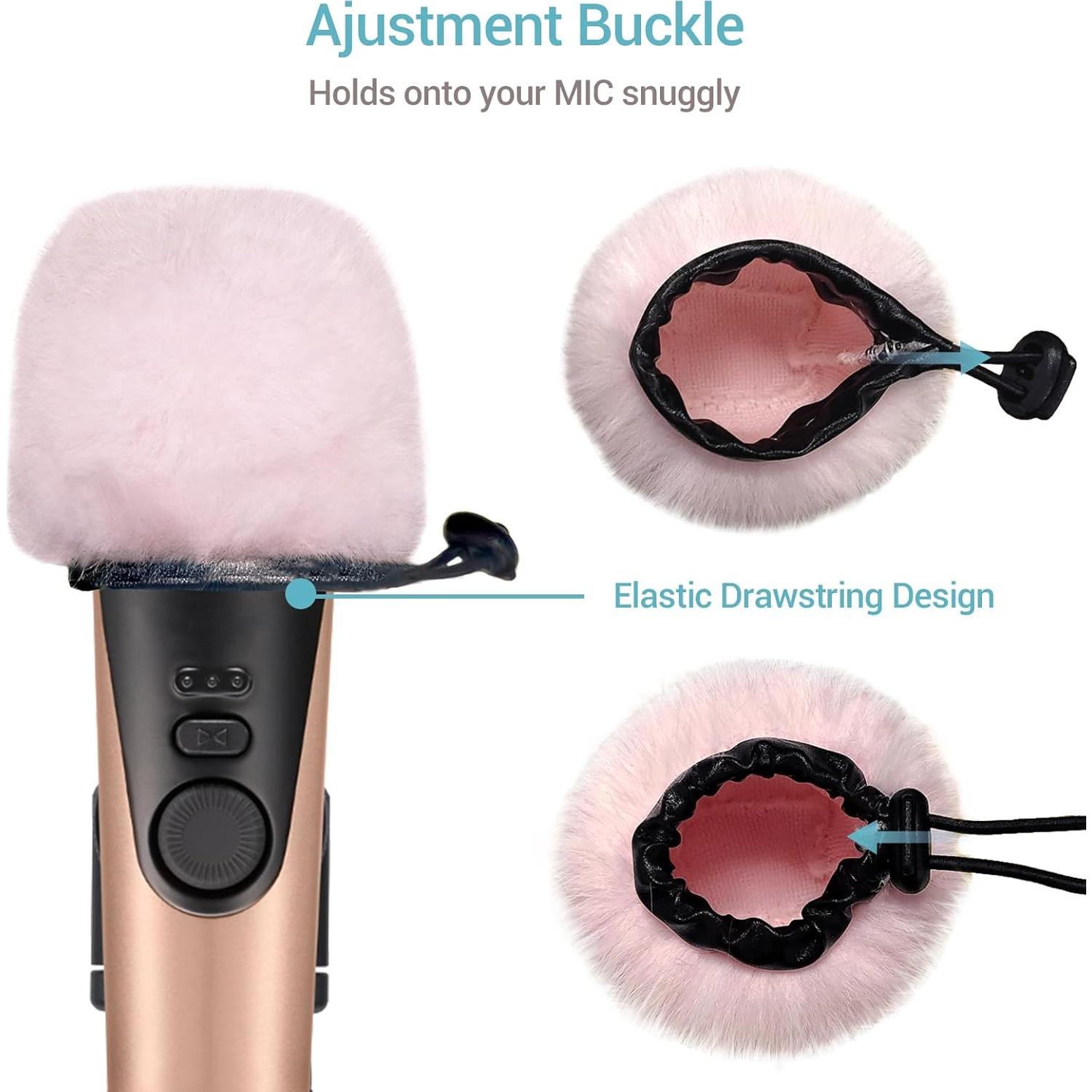 Parabrisas de Micrófono Cubilux Rosa para Apogee HypeMic