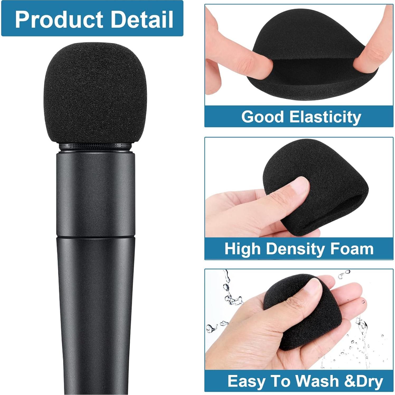 Pantalla contra viento para micrófono Shure SM57 - 6 Paquetes