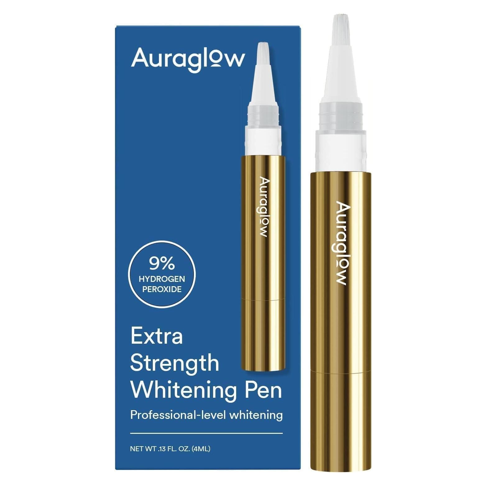 Bolígrafo Blanqueador de Dientes Auraglow 4mL 9% Peróxido