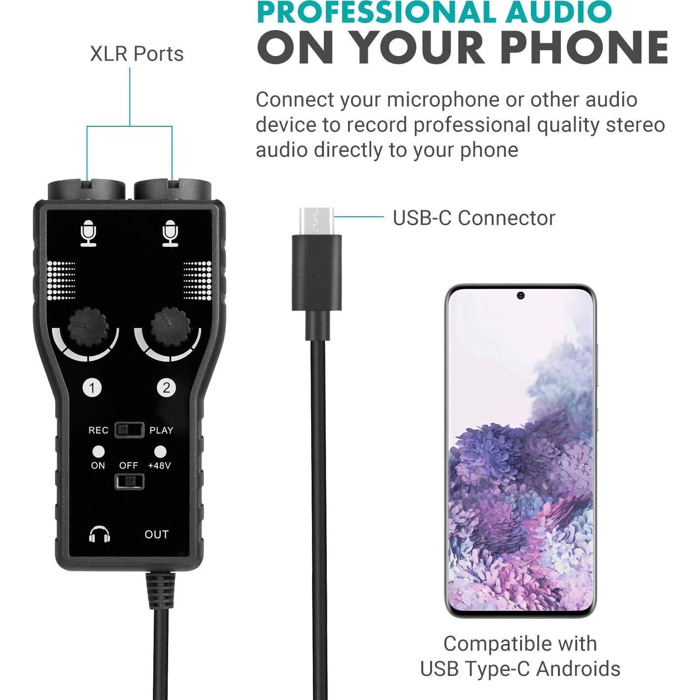 Kit de Grabación de Podcast Movo - 2 Micrófonos Condensadores, Soportes y Filtros