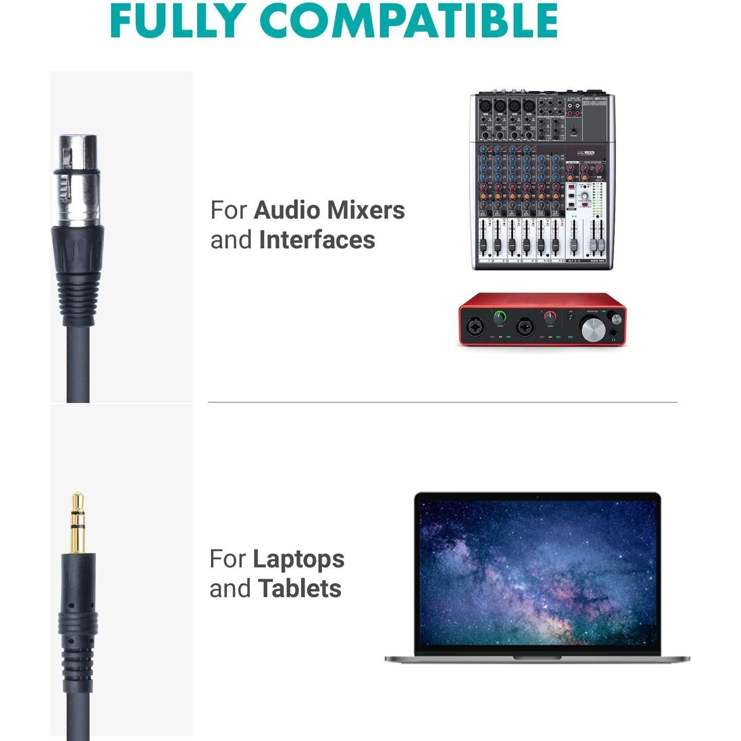 Kit de Grabación de Podcast Movo - 2 Micrófonos Condensadores, Soportes y Filtros