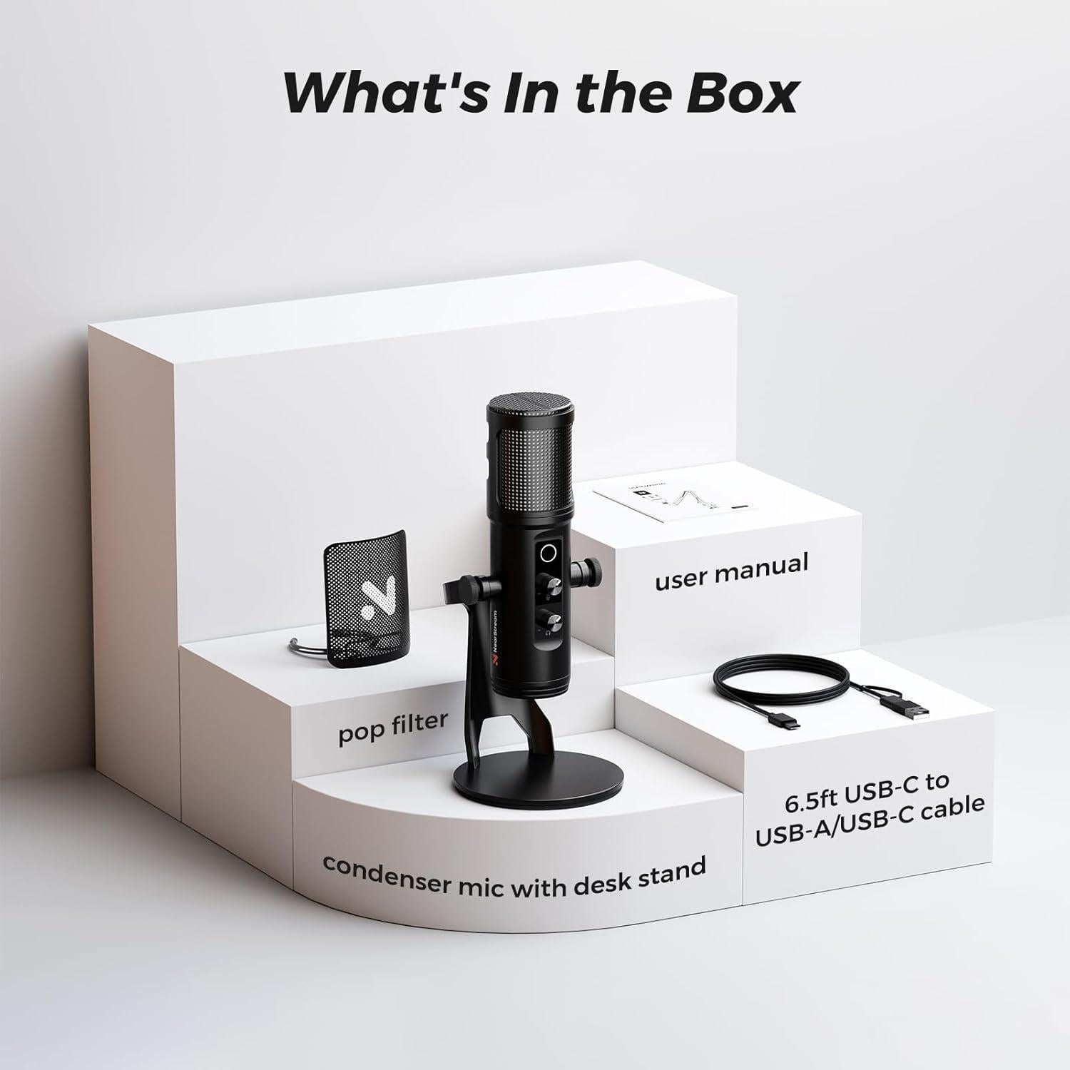 Micrófono Gaming AM35U USB con Cancelación de Ruido y RGB