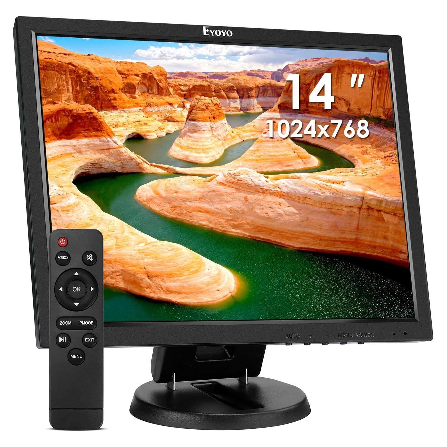 Monitor LCD 14" Eyoyo EM07D HDMI VGA 1024x768