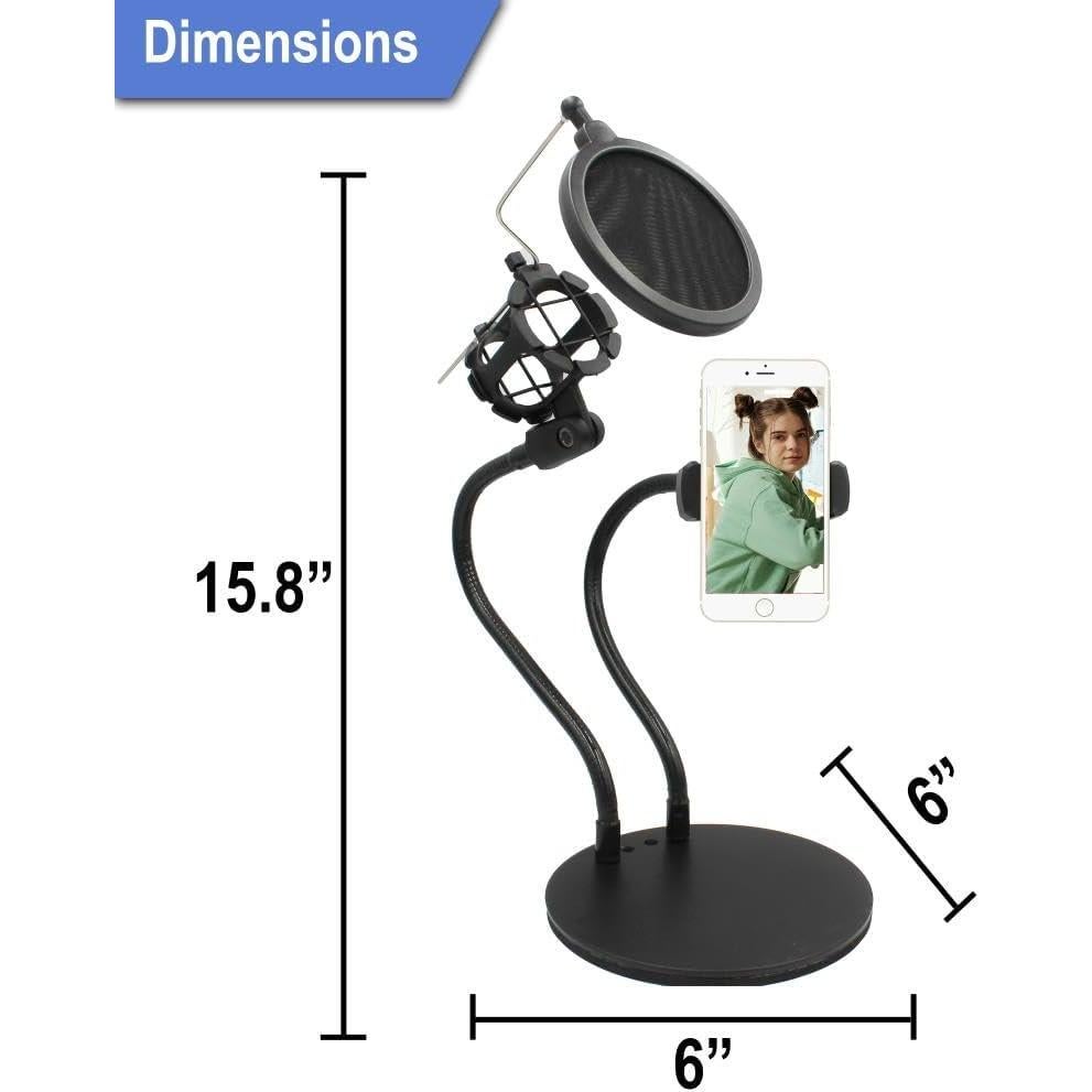 Soporte para Teléfono y Micrófono 2 en 1 Technical Pro