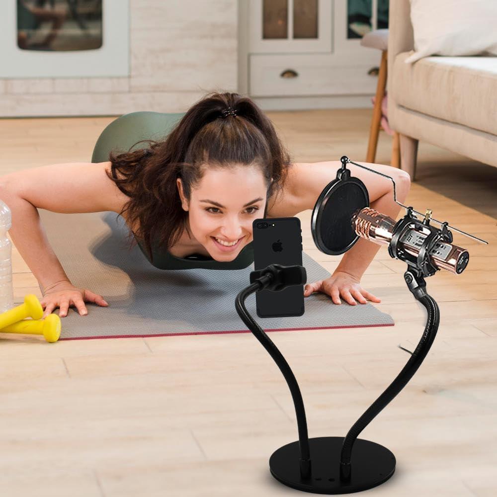 Soporte para Teléfono y Micrófono 2 en 1 Technical Pro