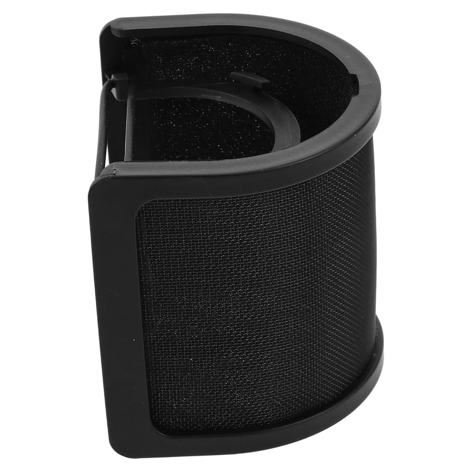 Filtro Pop Doble Capa U Negro para Micrófono - Aislamiento Ruido