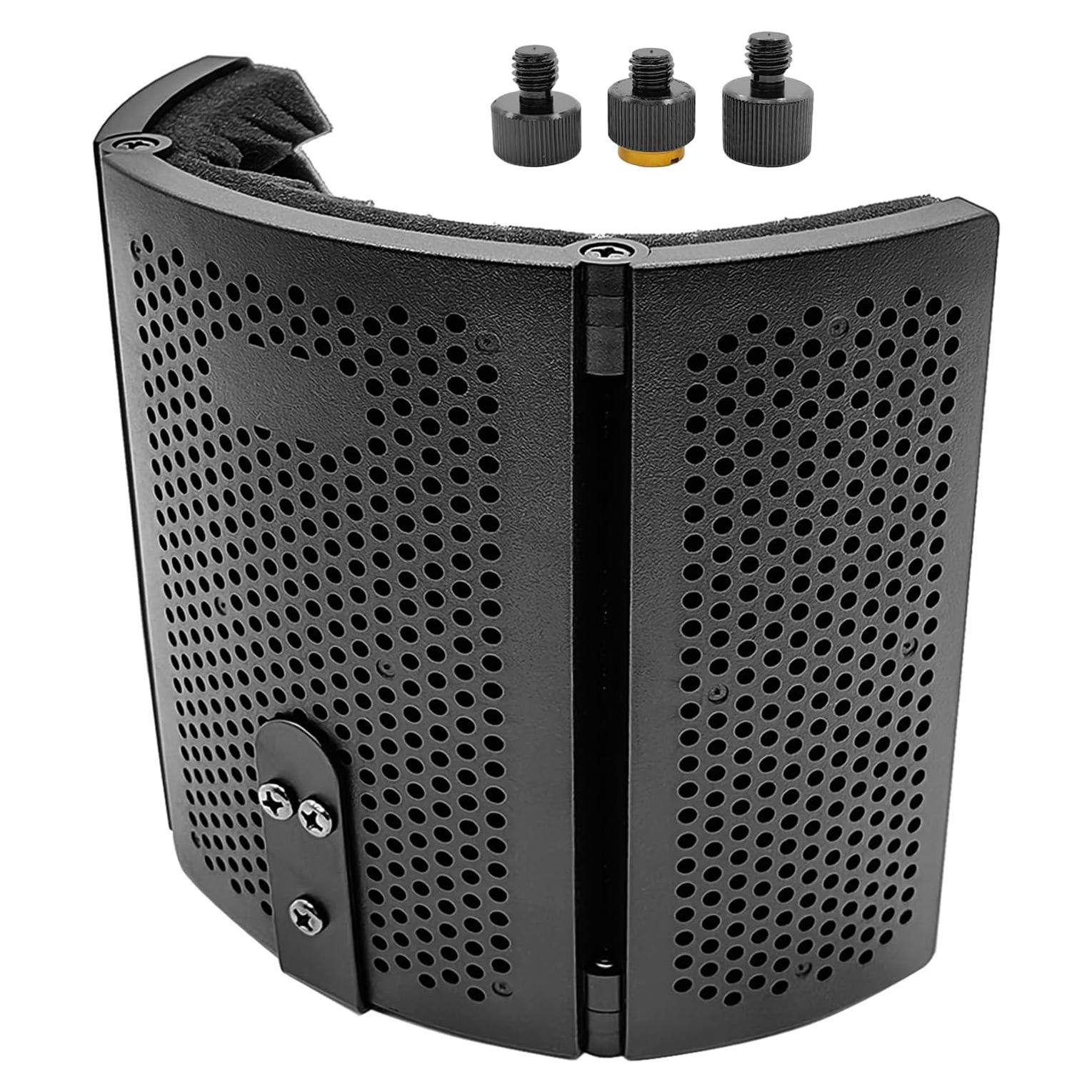 Recording Pop Filter, Triple-Panel Pop Filter and Acoustic Foam Shield for Streaming, Recording, and Voice Work