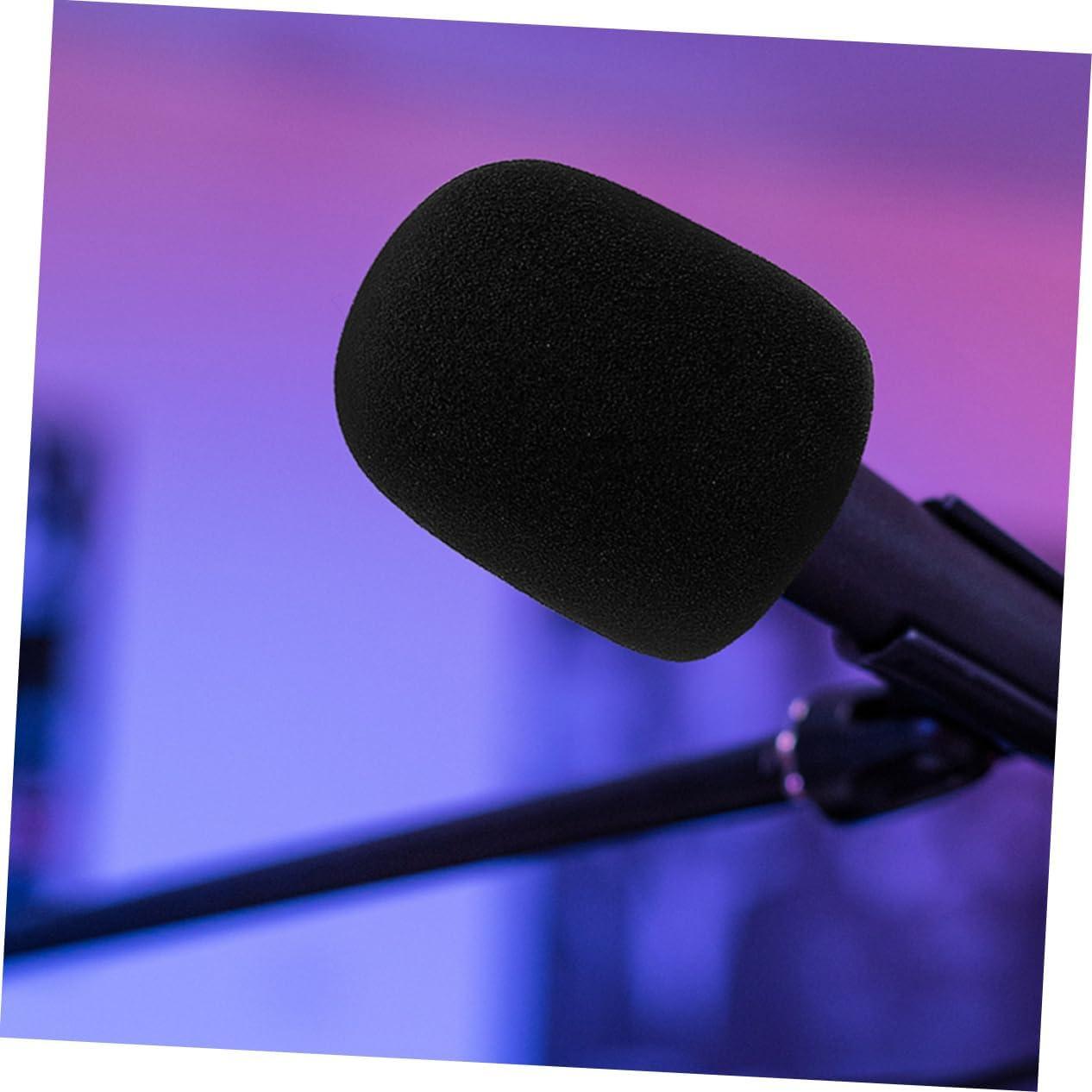 3 Fundas Protectores de Micrófono de Esponja Negras HZ23GVI