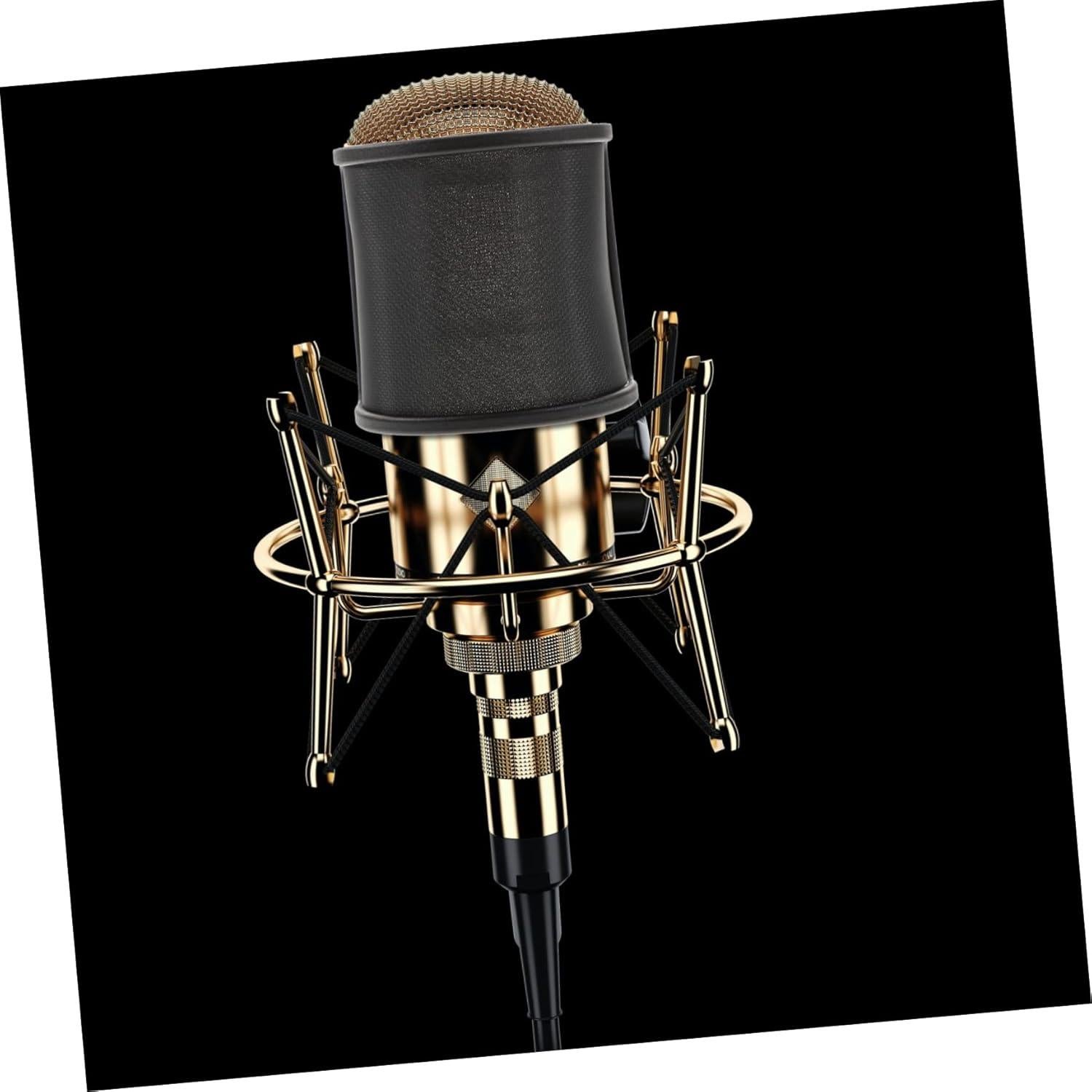 Filtro de micrófono Gadpiparty Pop Negro 8x7.2cm Antiviento