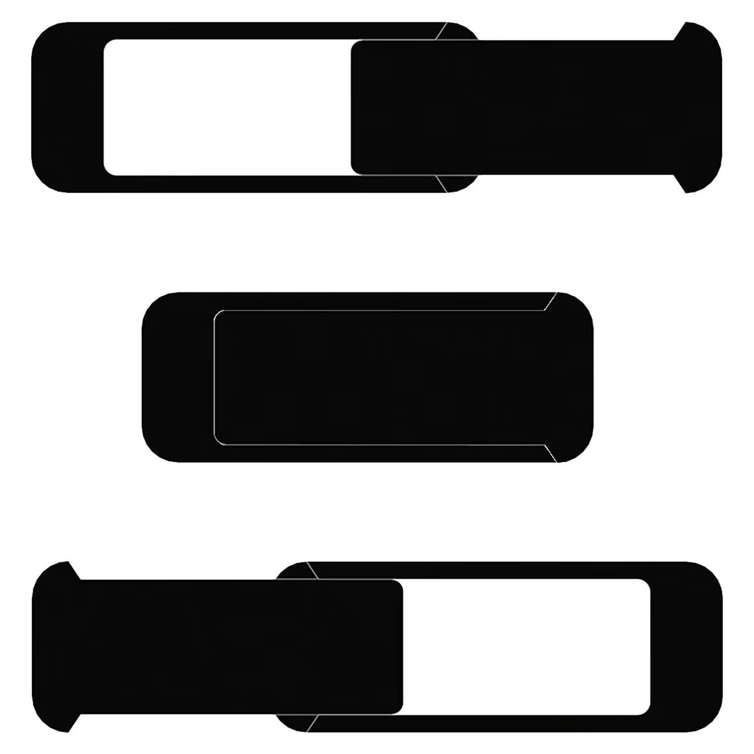 Cubierta deslizante para cámara YOOWAY - 3 Paquetes - Negro