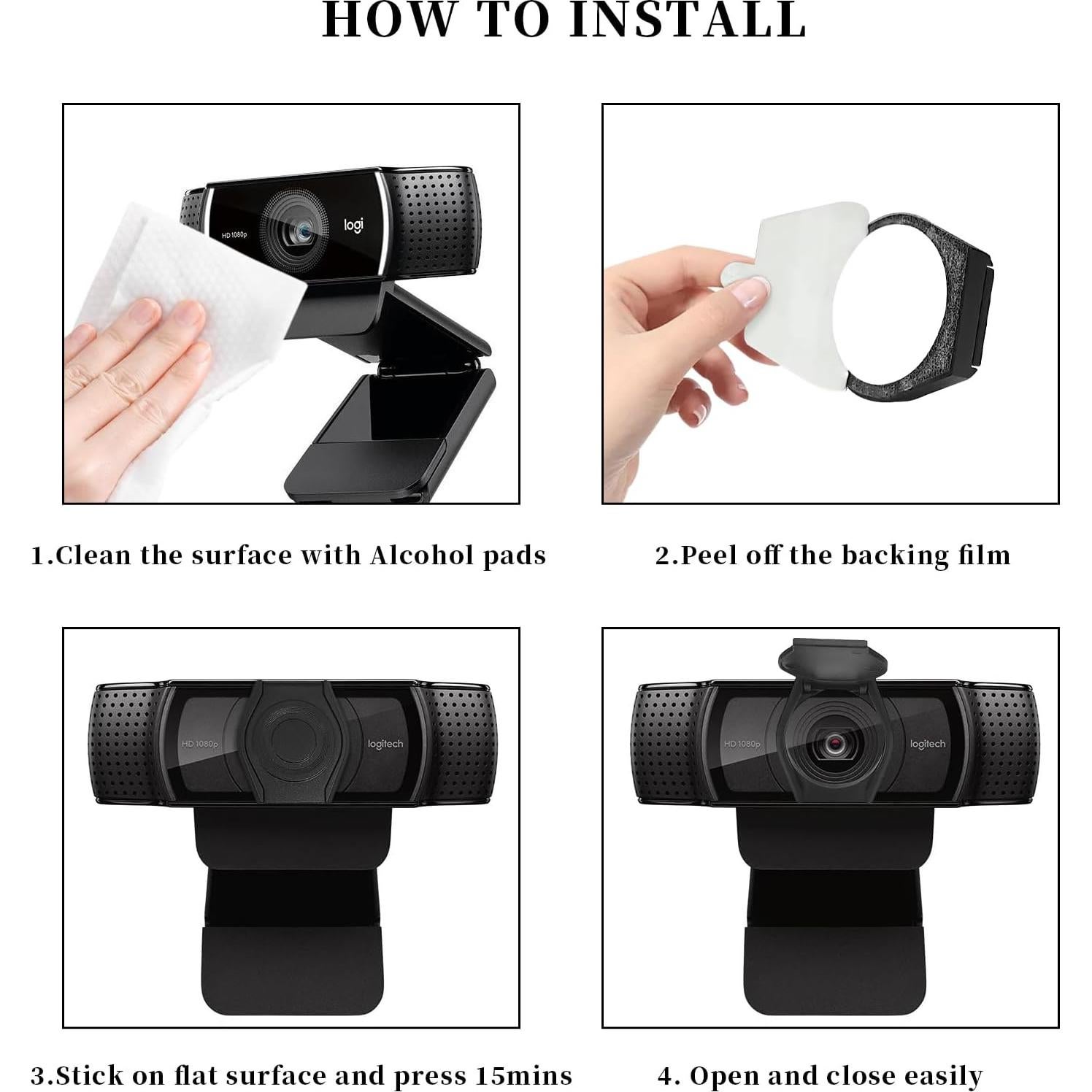 Paquete de 3 Cubiertas de Webcam Knomix - Privacidad y Protección