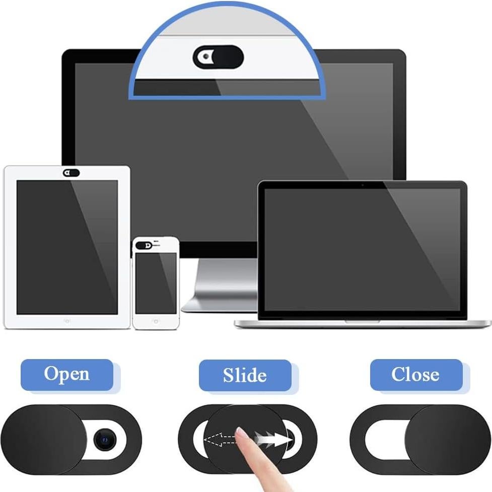 Cubierta Deslizante de Webcam Mesee 50 Piezas Ultra Delgado