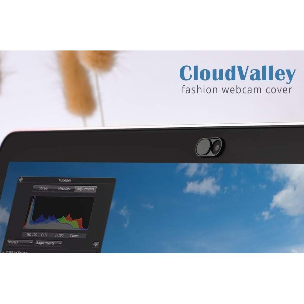 Cubierta de Webcam CloudValley Ultra Delgado 4-Pack