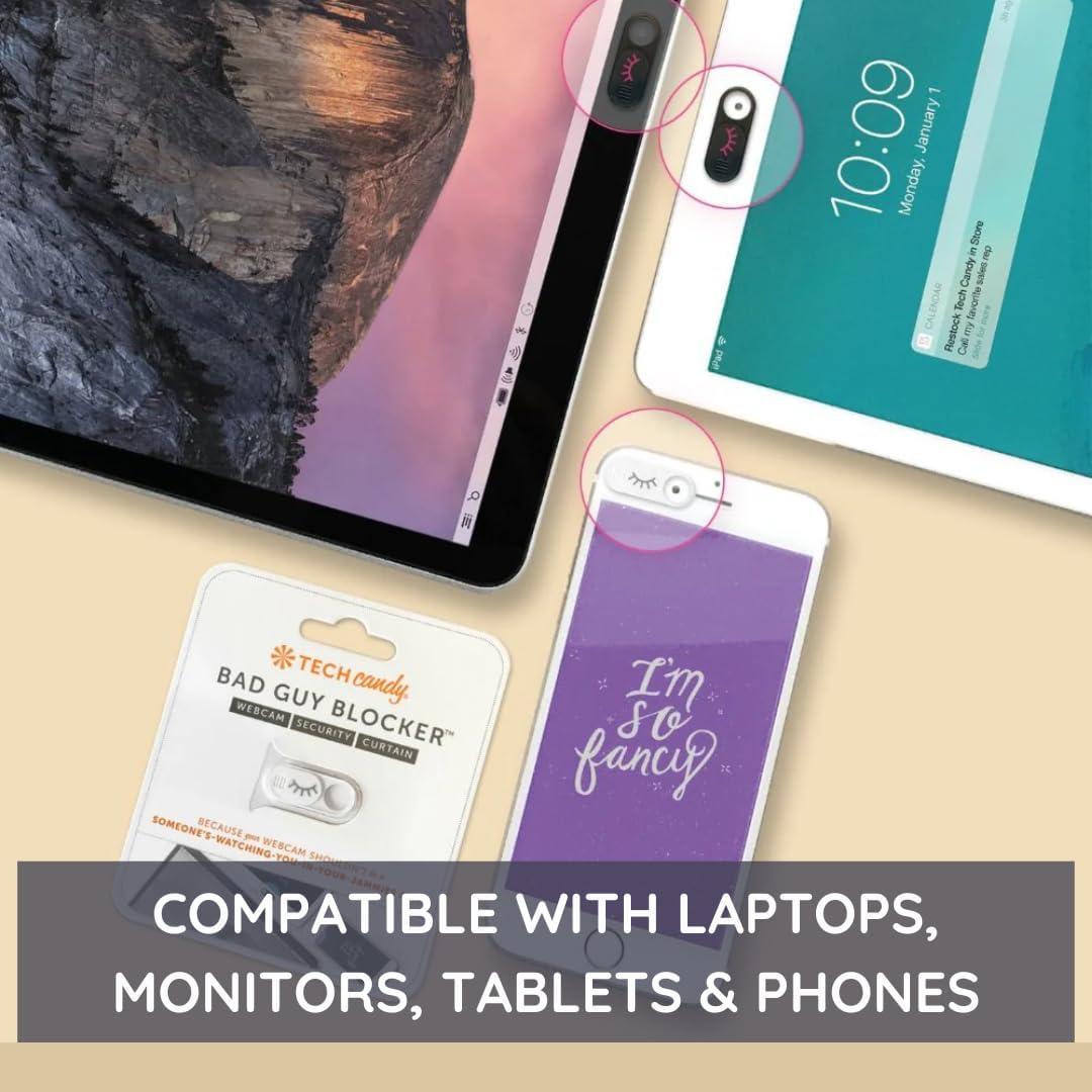 Cubierta de Webcam Tech Candy Bad Guy Blocker Negro - Protección Privacidad