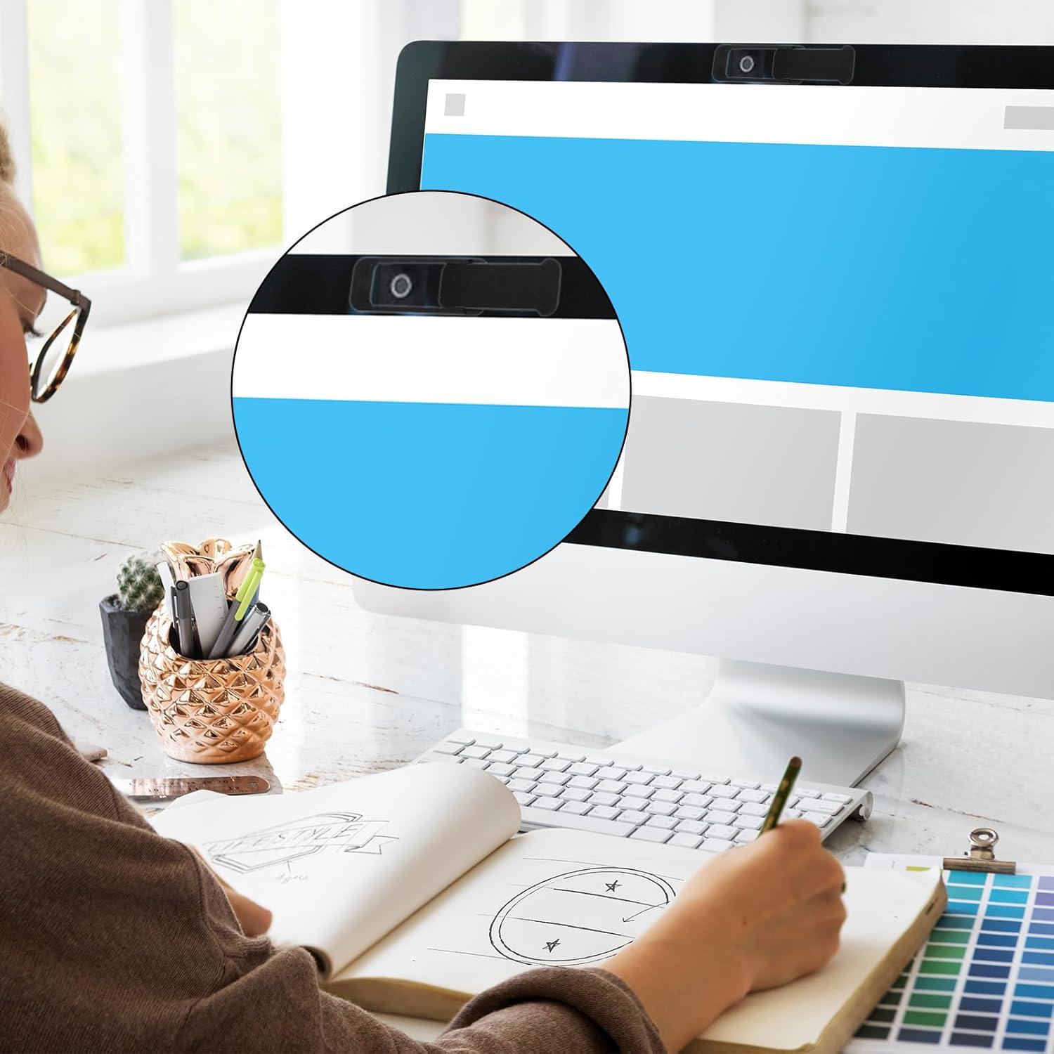 Cubierta de Privacidad para Webcam Ymapinc 4 Pcs Negro