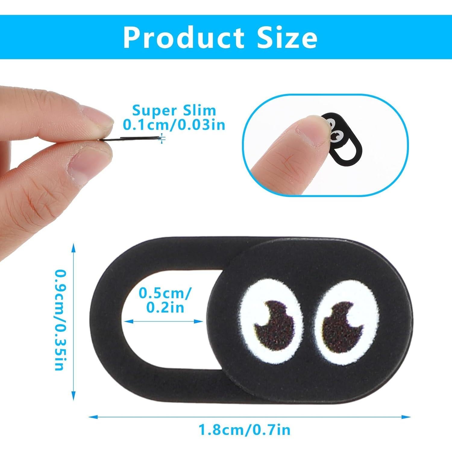 Cubierta de Webcam Deslizante AOZUO 8PCS Protección Privacidad