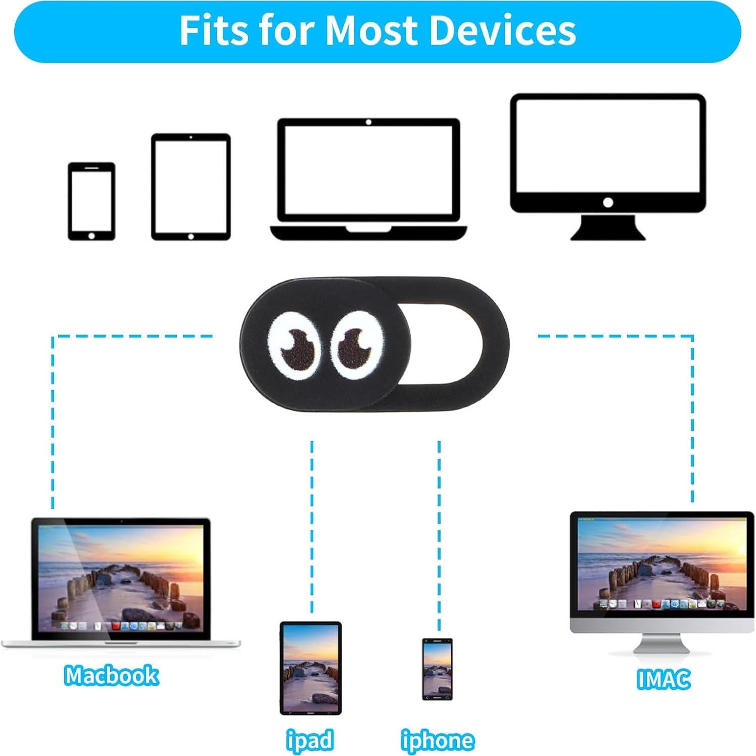 Cubierta de Webcam Deslizante AOZUO 8PCS Protección Privacidad