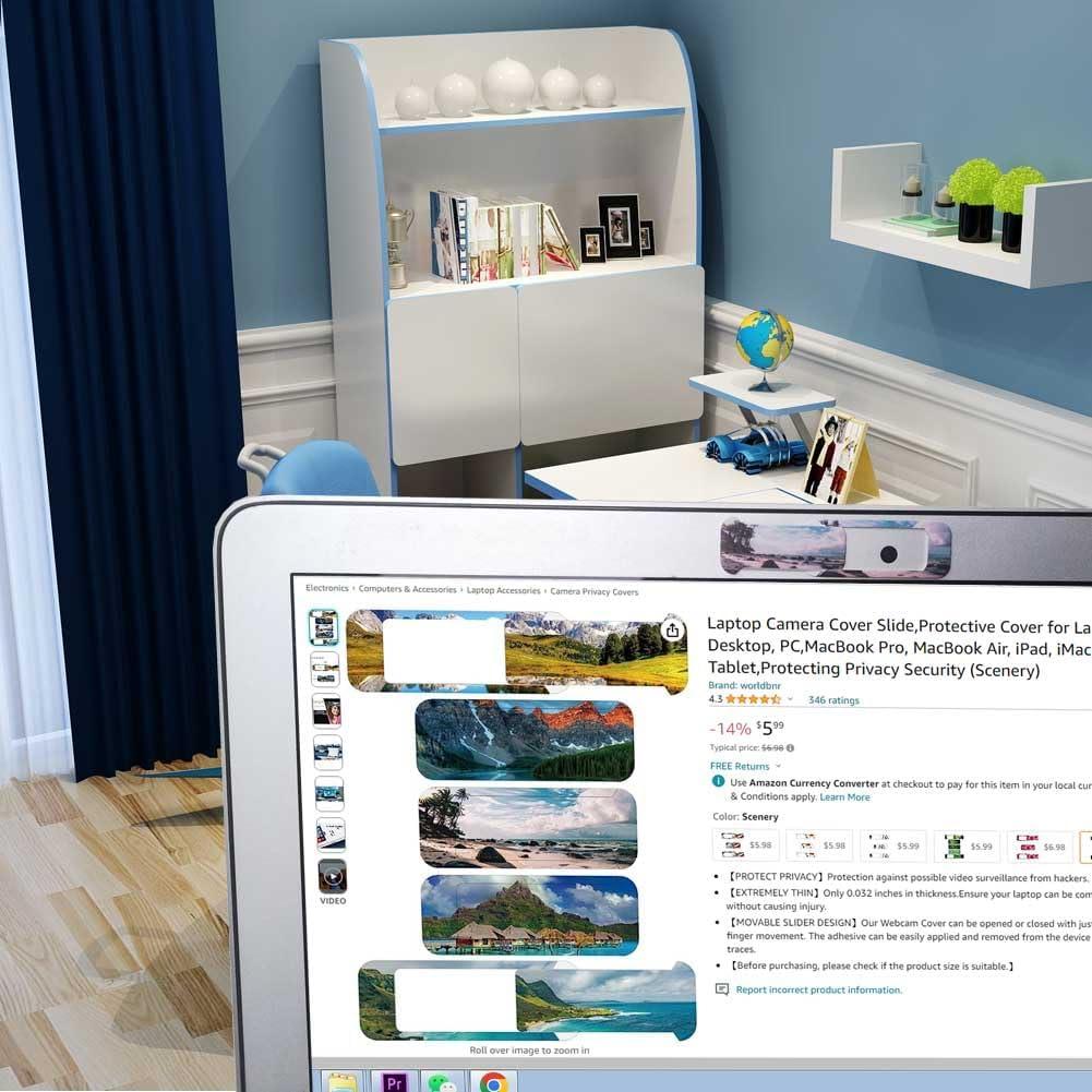 Cubierta deslizante para webcam Worldbnr - Protección de privacidad