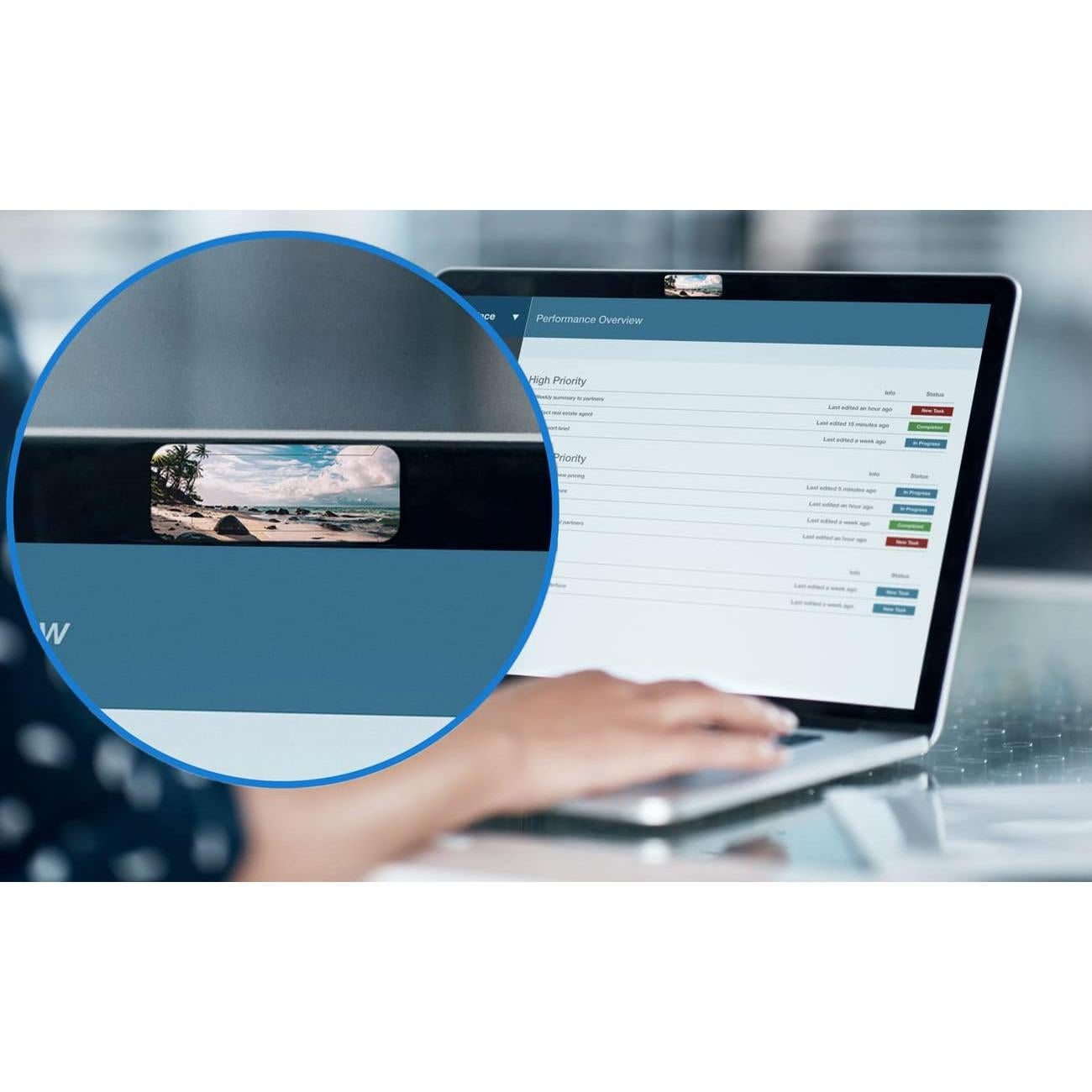 Cubierta deslizante para webcam Worldbnr - Protección de privacidad