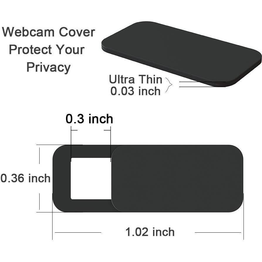 Cubierta de Webcam EYSOFT Ultra Delgado 0.08 cm 6 Pack