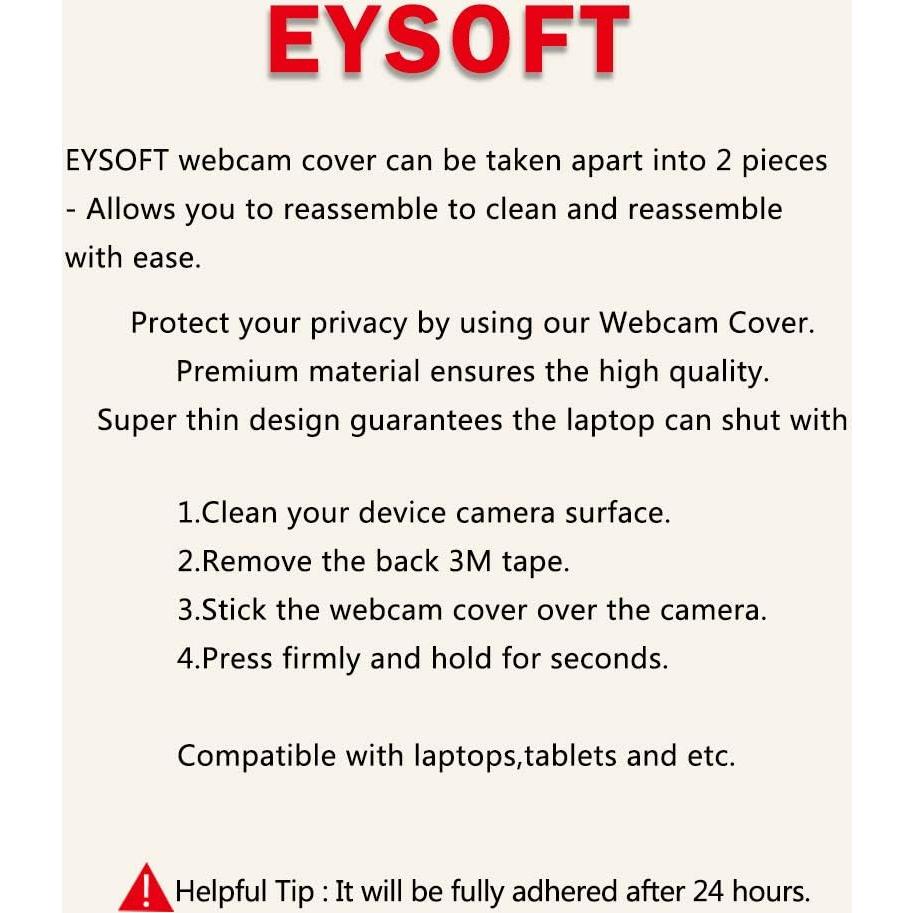 Cubierta de Webcam EYSOFT Ultra Delgado 0.08 cm 6 Pack