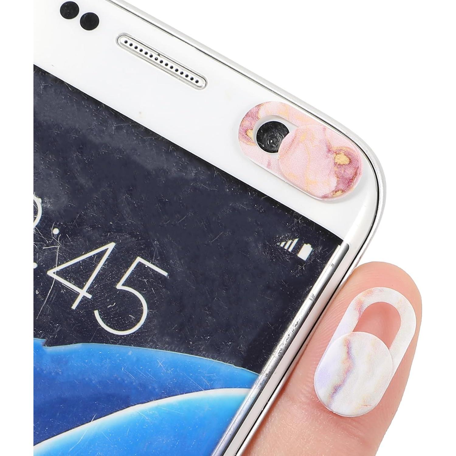 Cubierta de Privacidad Webcam JIYIN 8 Piezas Mármol Ultra Fina