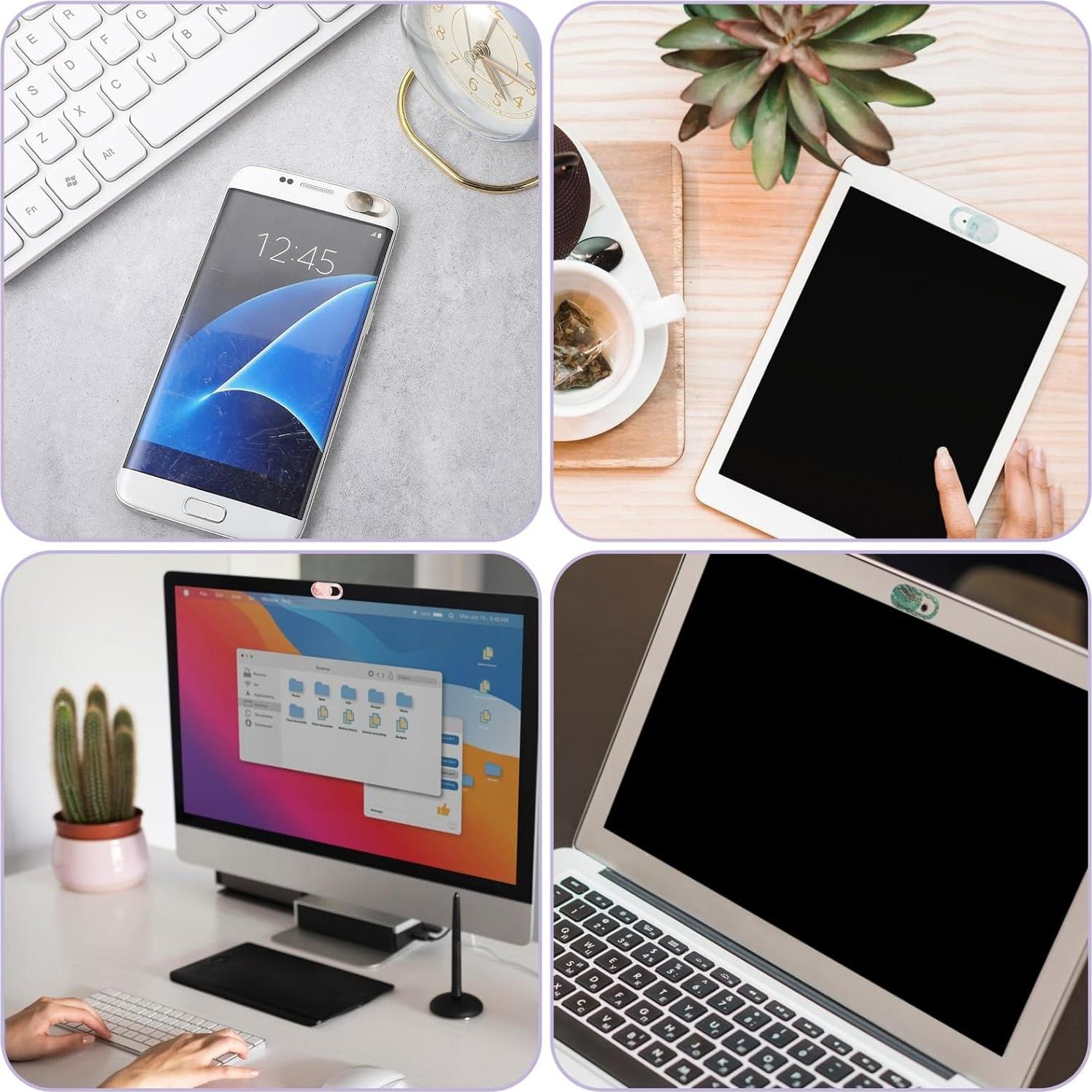 Cubierta de Privacidad Webcam JIYIN 8 Piezas Mármol Ultra Fina