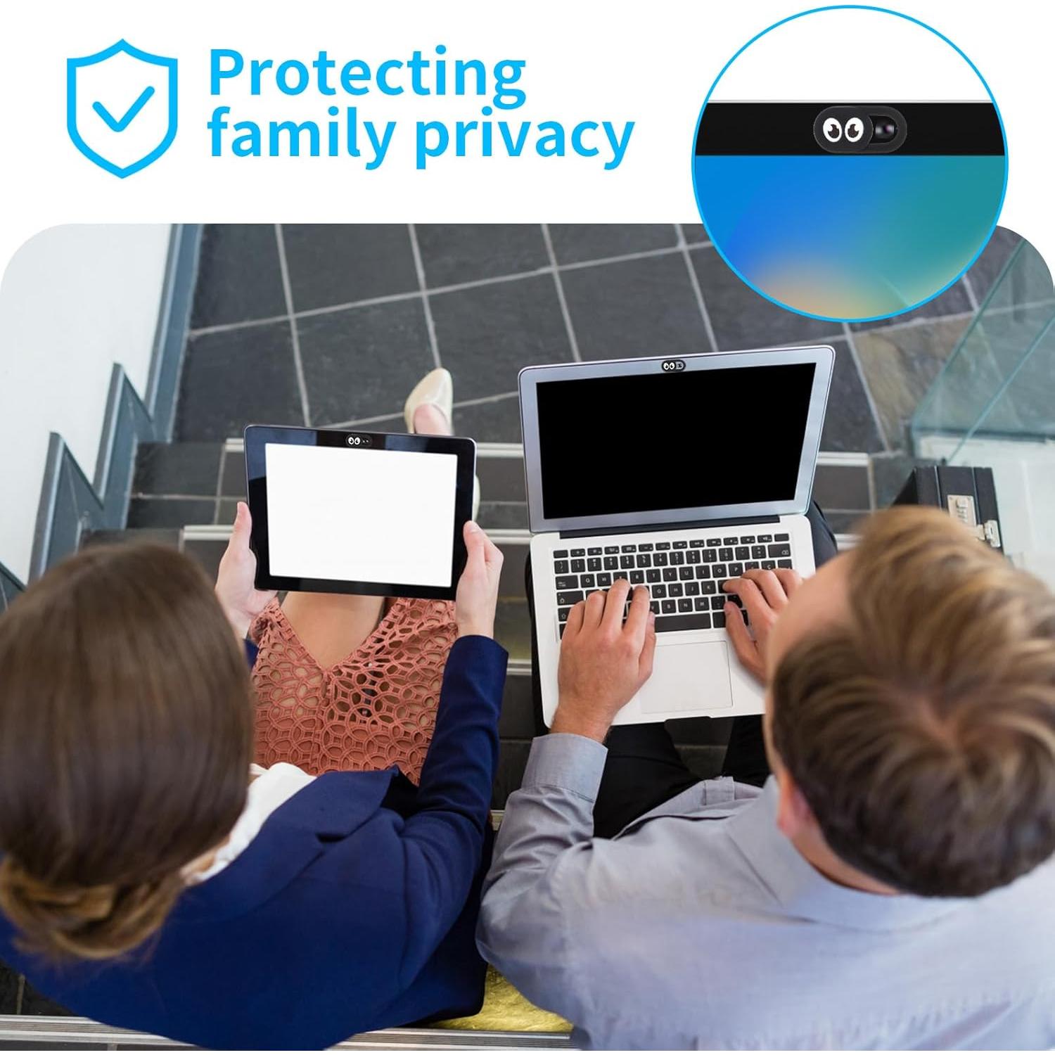 Cubierta de Cámara Web Deslizante Amabro 4PCS Ojo - Protección Privacidad