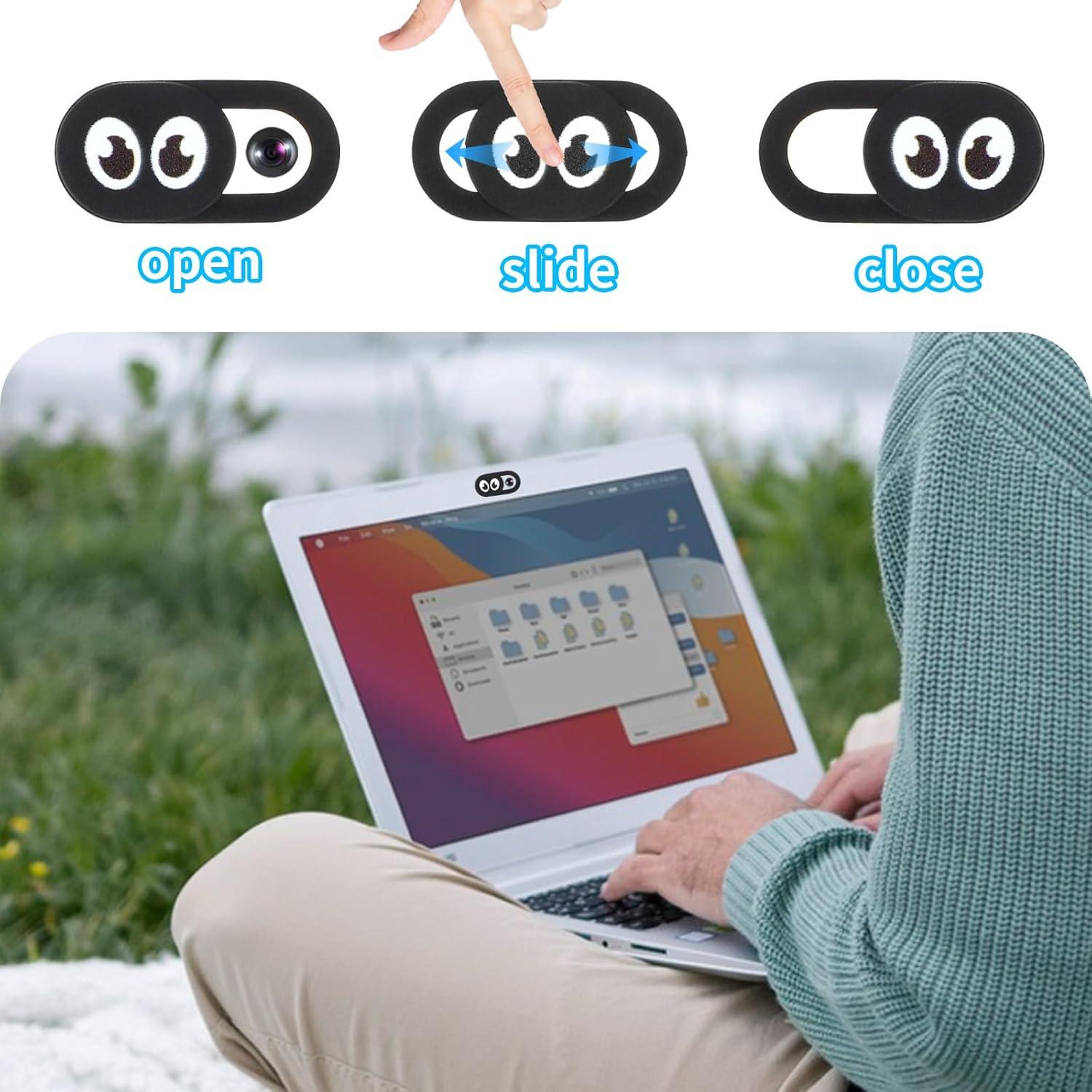 Cubierta de Cámara Web Deslizante Amabro 4PCS Ojo - Protección Privacidad