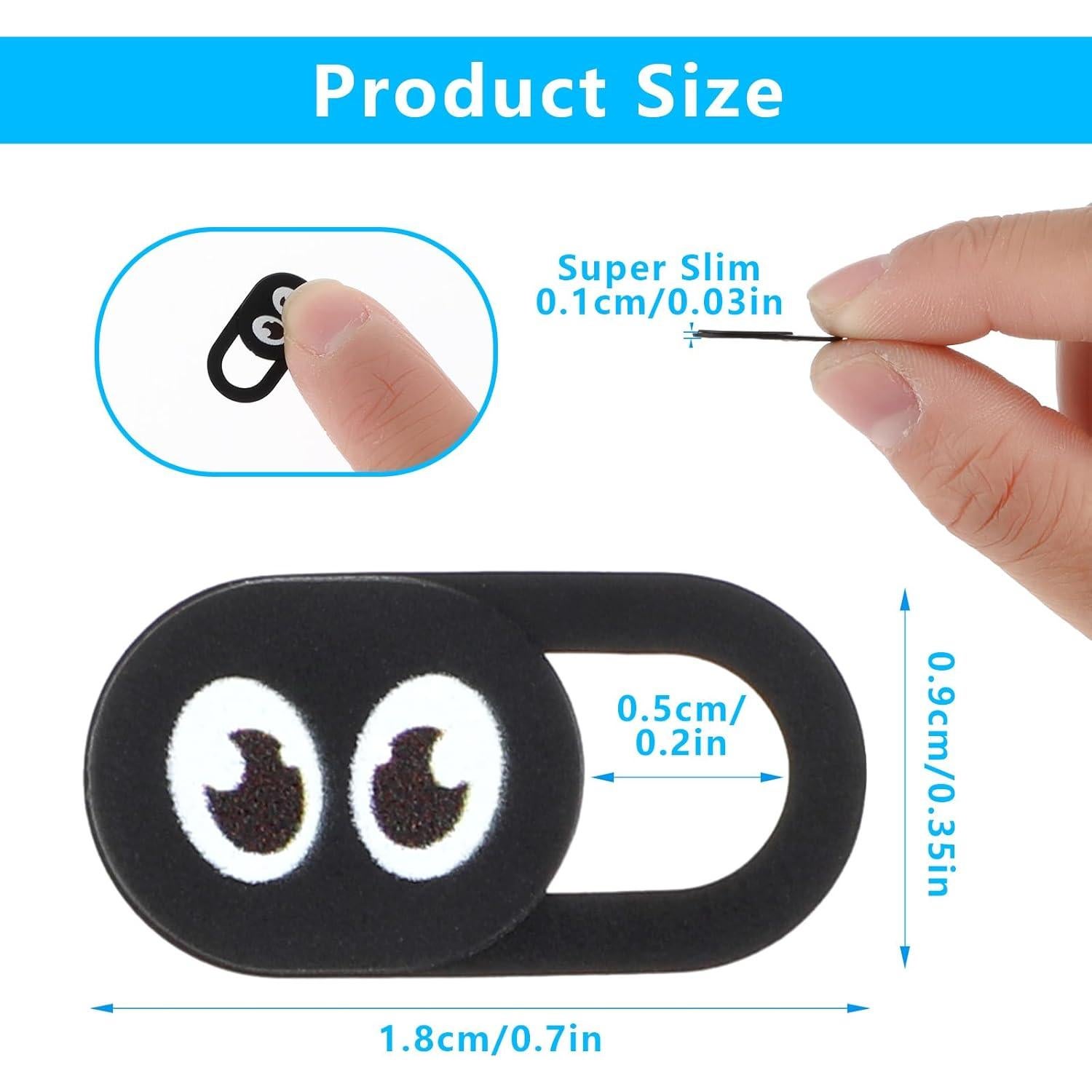 Cubierta de Cámara Web Deslizante Amabro 4PCS Ojo - Protección Privacidad