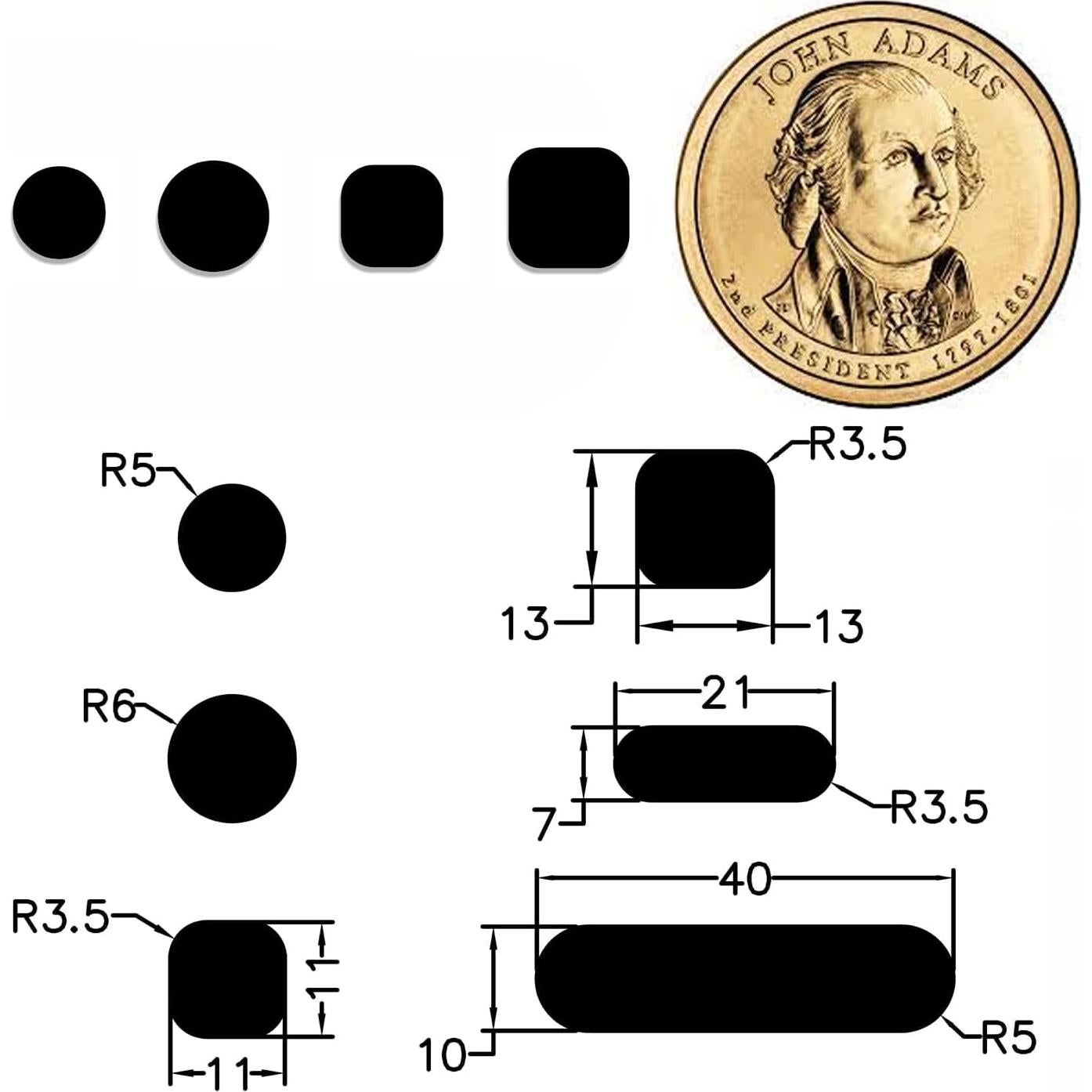 Cubiertas de Webcam APeiSi 26 Piezas Reutilizables Negro