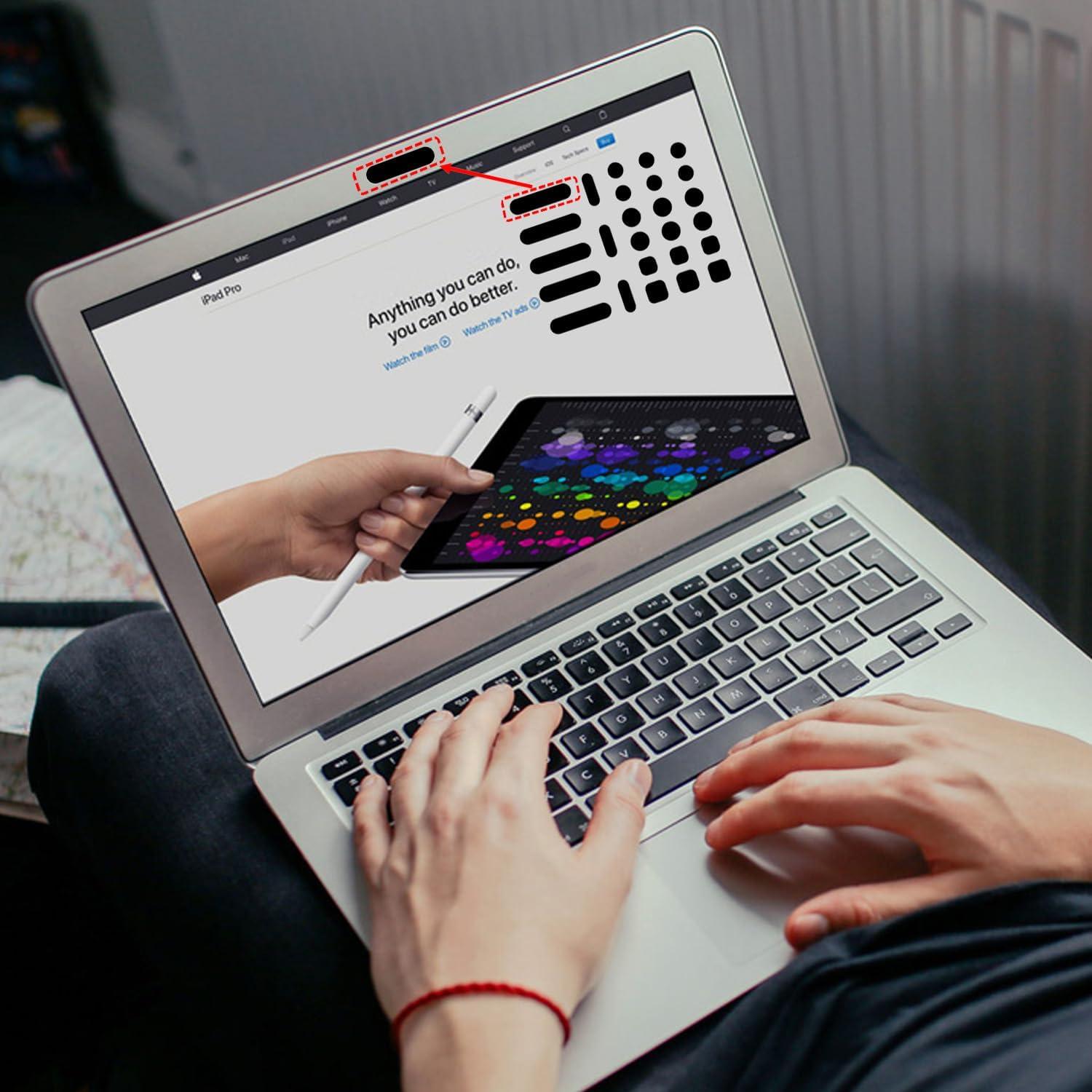 Cubiertas de Webcam APeiSi 26 Piezas Reutilizables Negro