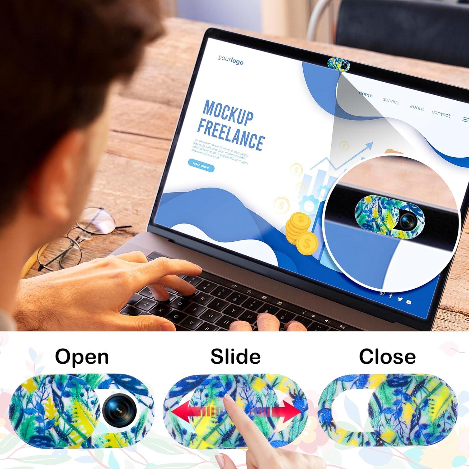 10 Pcs Cubierta de Cámara para Laptop Qianyu Ultra Delgado