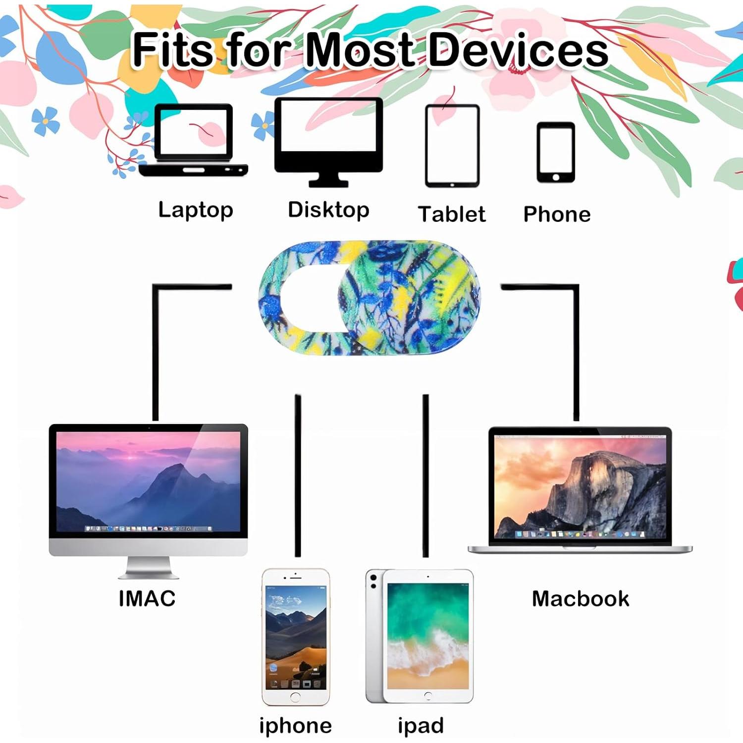 10 Pcs Cubierta de Cámara para Laptop Qianyu Ultra Delgado