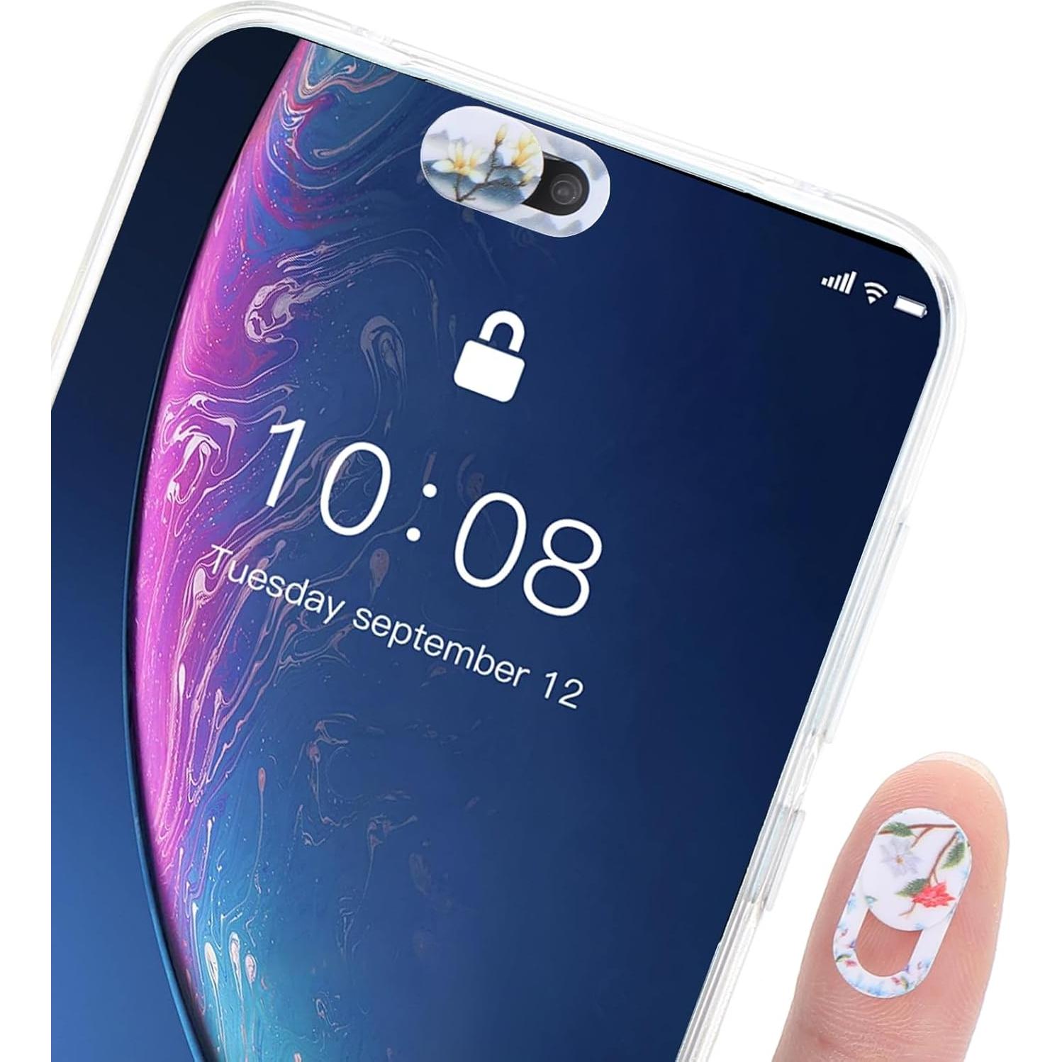 Cubierta de Webcam 8PCS Yuanchu Patrón Floral 0.08cm