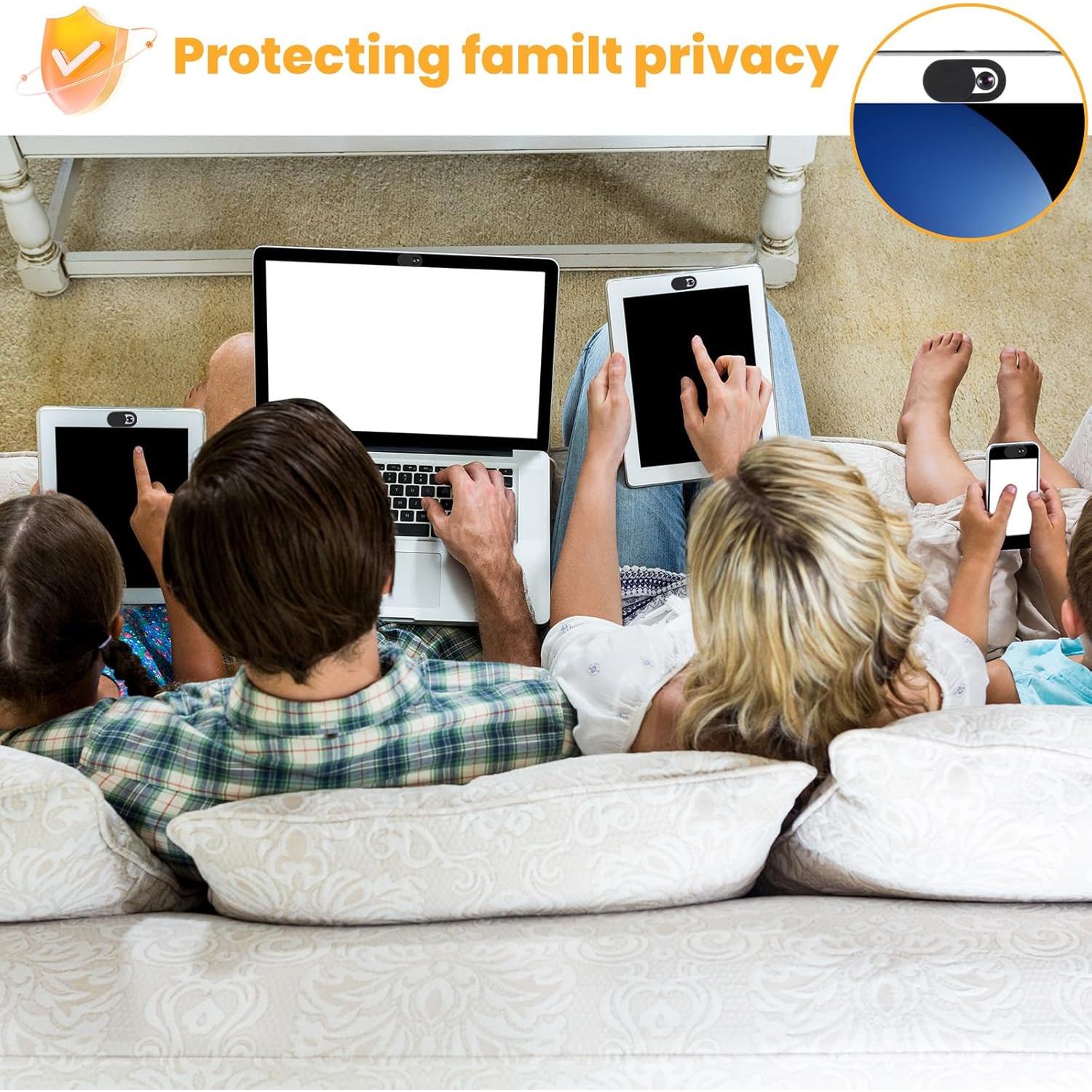 24 Pcs Cubierta de Webcam HJZHII Ultra Fina 1.8x0.9cm