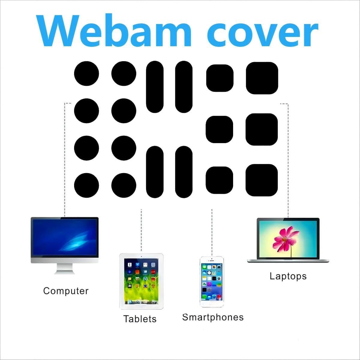 Funda Universal para Webcam JiSiTeCai - 18 Piezas Negra