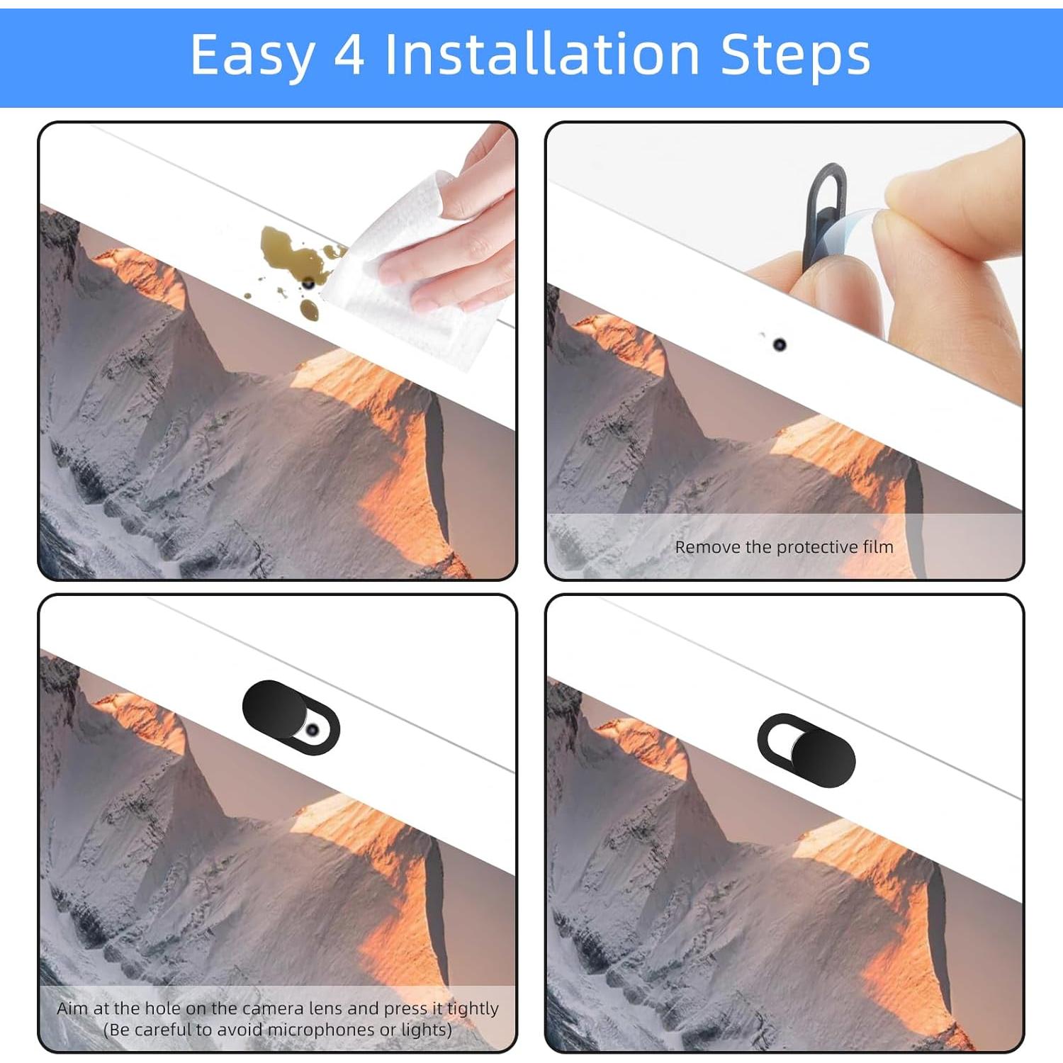 20 Deslizadores de Cubierta de Cámara Web Foyods - Privacidad