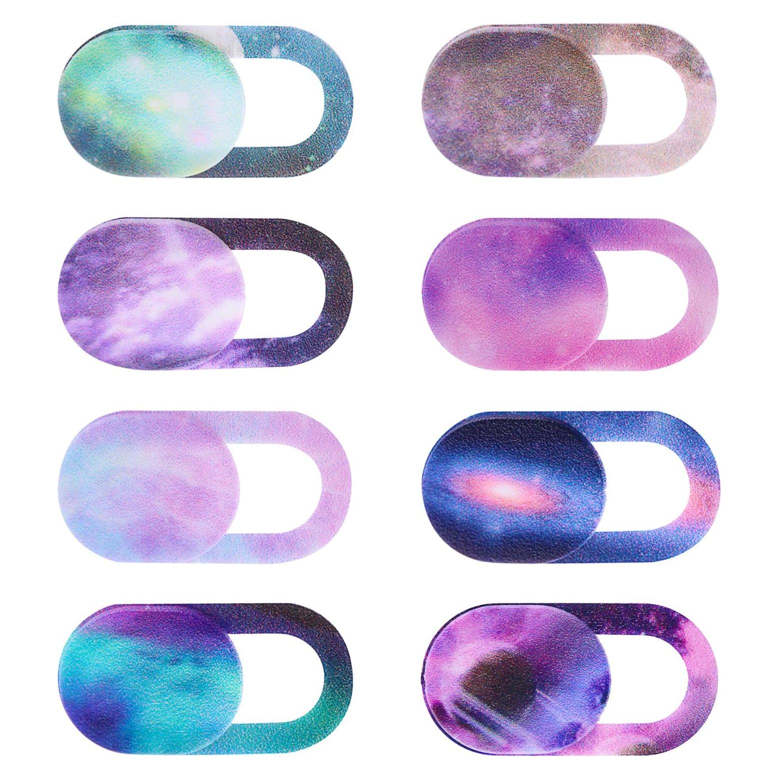 Cobee 8PCS Cubierta de Cámara Laptop Cielo Estrellado 1.8x0.9cm