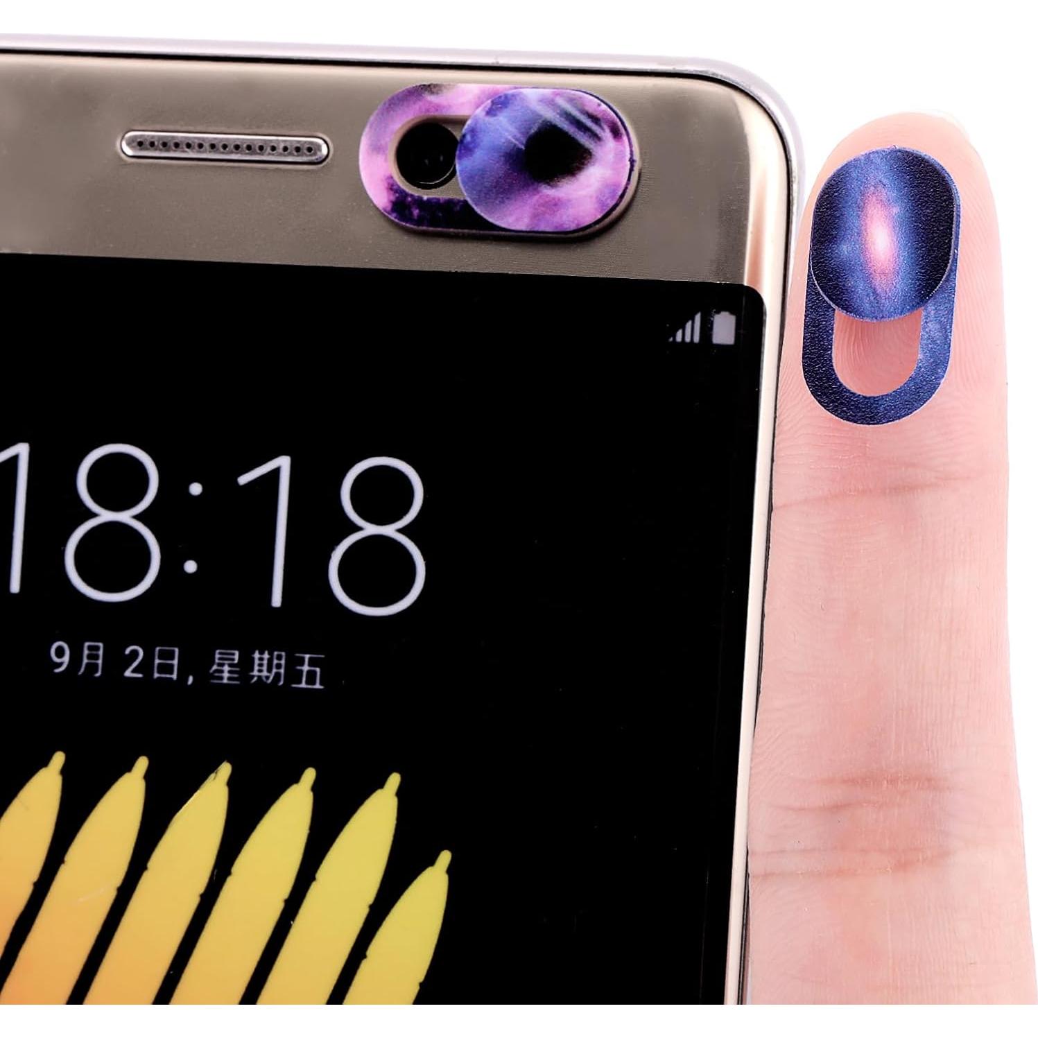 Cobee 8PCS Cubierta de Cámara Laptop Cielo Estrellado 1.8x0.9cm