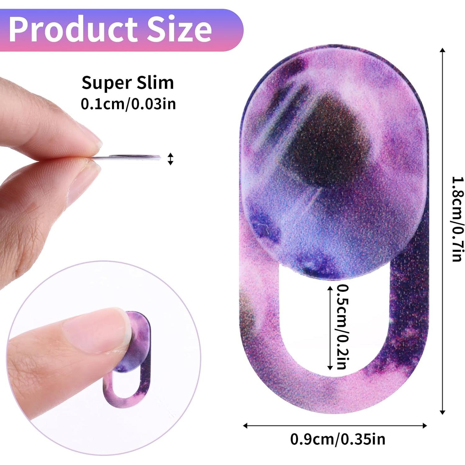 Cobee 8PCS Cubierta de Cámara Laptop Cielo Estrellado 1.8x0.9cm