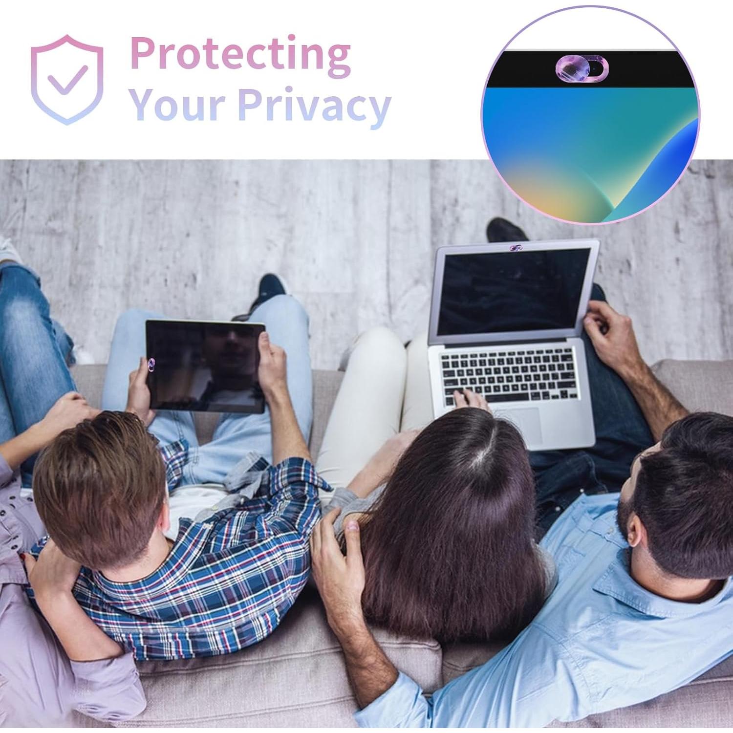 Cobee 8PCS Cubierta de Cámara Laptop Cielo Estrellado 1.8x0.9cm